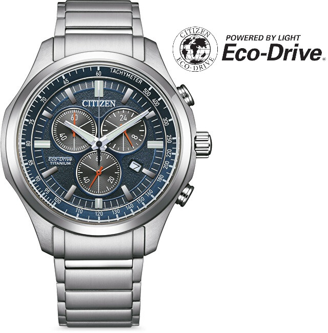 Citizen Eco-Drive Sports Chronograph Super Titanium AT2530-85L.