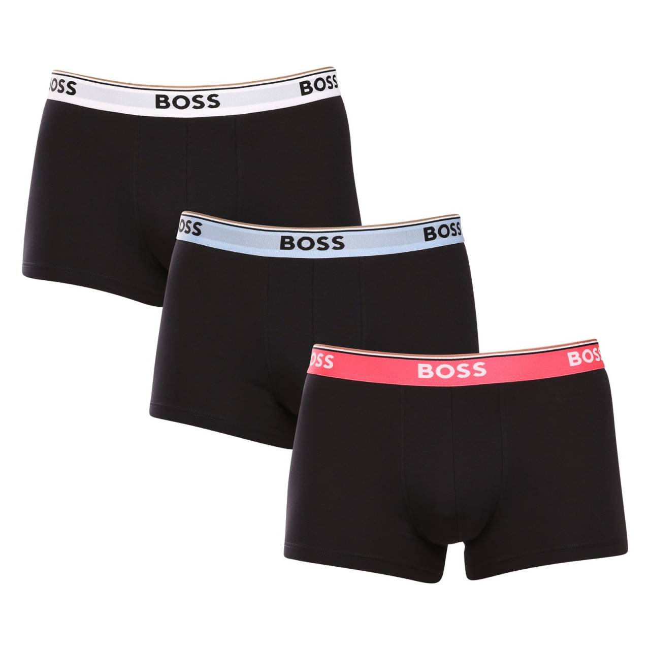3PACK pánske boxerky BOSS viacfarebné (50514928 978) XXL, trenky.
Doprajte si dokonalé pohodlie a nadčasový štýl s pánskymi boxerkami BOSS.
Prémiový materiál pre maximálne pohodlie
Boxerky sú vyrobené z vysokokvalitnej zmesi bavlny a elastanu, ktorá poskytuje dokonalú kombináciu jemnosti, priedušnosti a pružnosti.
Štýlový dizajn a elegantný vzhľad
Klasický dizajn s decentným logom BOSS na tkanej elastickej časti dodáva boxerkám moderný a sofistikovaný vzhľad.
Prečo si boxerky BOSS zamilujete

Prvotriedna bavlna: Mäkké, priedušné a príjemné na telo.
Elastický pás s logom BOSS: Štýlové a pohodlné.
Dlhšie nohavičky: Ideálne pod oblek a na šport.
Pružný materiál: Dokonale sa prispôsobí vášmu telu.

Spodná bielizeň BOSS je povinnou výbavou všetkých štýlových mužov.
Značka BOSS vznikla odčlenením od známeho výrobcu oblečenia Hugo Boss ako línia výrobkov pre mužov, ktorí majú radi kvalitné kúsky a nadčasový vzhľad.
Ako sa starať o boxerky BOSS?
Aby si vaše nové boxerky zachovali svoj tvar a kvalitu čo najdlhšie, odporúčame dodržiavať tieto pokyny:

Pranie: Per na 40 °C s podobnými farbami a jemným pracím prostriedkom.
Sušenie: Môžeš ich sušiť v sušičke na nízku teplotu, ale pre dlhšiu životnosť odporúčame sušenie na vzduchu.
Žehlenie: Pokiaľ je potrebné, žehli na nízku teplotu.

Tip: Nájsť ten správny kus spodnej bielizne, ktorý vám dokonale padne, môže byť náročné.