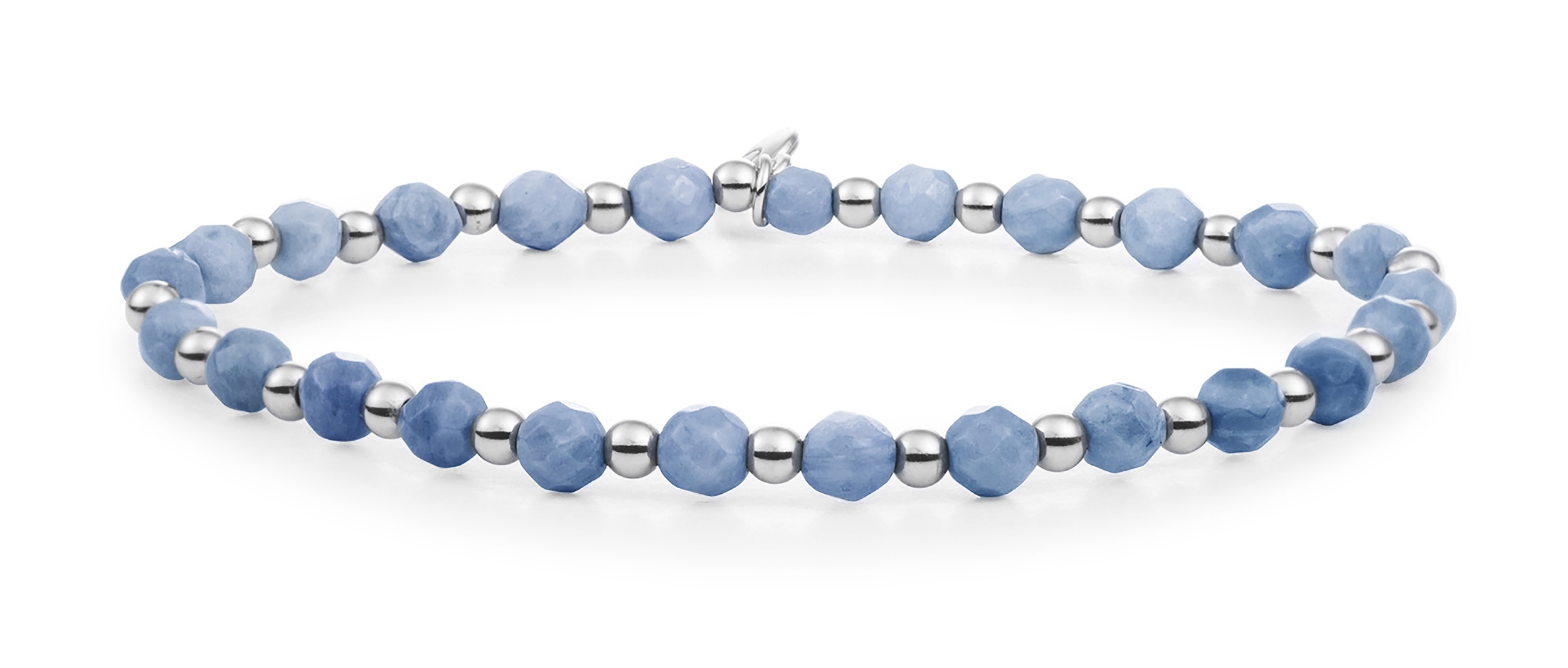 Sparkling Jewels Korálkový náramok s modrým aventurínom SB-GEM37-3MM-MIX.