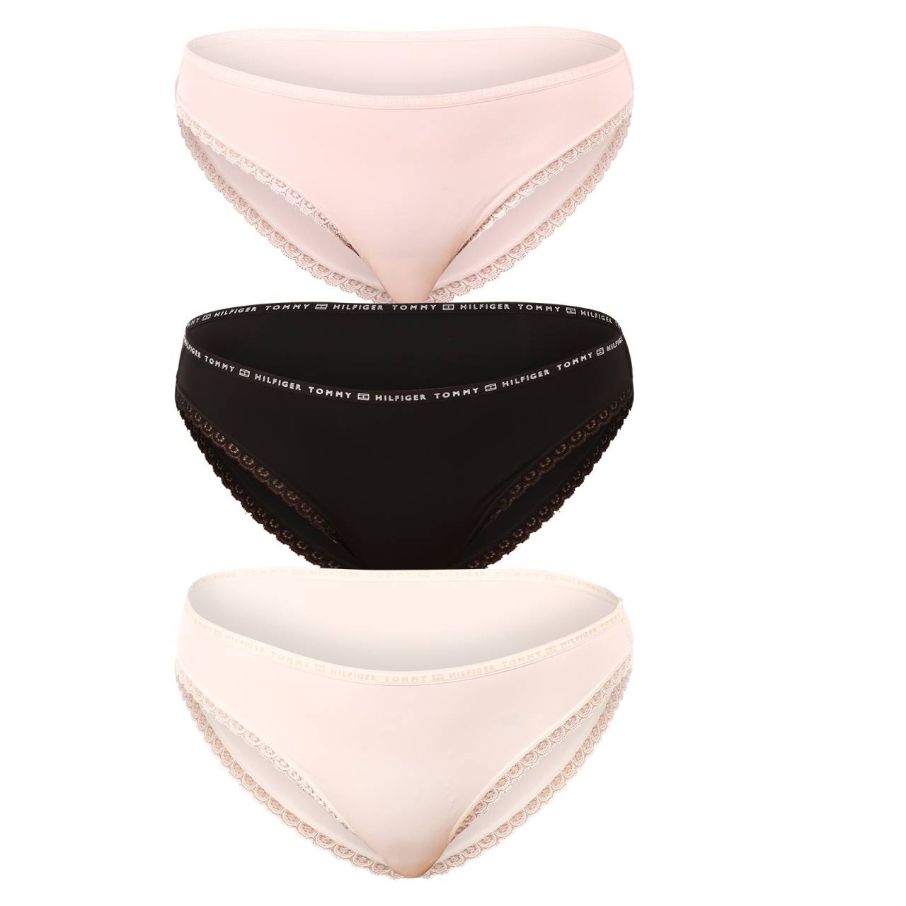 3PACK dámske nohavičky Tommy Hilfiger viacfarebná (UW0UW02825 0R8) S.
Doprajte si pohodlie v ikonickom dizajne, ktorý vám dodá sebavedomie.
Ľahký a elastický materiál pre celodenné pohodlie
Nohavičky Tommy Hilfiger sú vyrobené z vysokokvalitných umelých vlákien, ktoré vynikajú svojou jemnosťou, priedušnosťou a odolnosťou.
Moderný dizajn, ktorý vám vyhovuje
Minimalistický dizajn sa hodí do každého šatníka a zvýrazní váš jedinečný štýl.
Čo si na nohavičkách Tommy Hilfiger zamilujete

Prémiová kvalita od ikonickej značky.
Mäkký, ľahký a elastický materiál.
Štýlový dizajn pre elegantný a športový vzhľad.

Tommy Hilfiger je značka pre všetky moderné ženy
Spodná bielizeň Tommy Hilfiger predstavuje dokonalú harmóniu medzi klasickým a moderným vzhľadom.
Ako sa starať o spodnú bielizeň Tommy Hilfiger
Aby vaše obľúbené nohavičky zostali dlho v perfektnom stave, odporúčame dodržiavať tieto pokyny na starostlivosť.

Pranie: Per na maximálnu teplotu 30 °C.
Sušenie: Nohavičky nie sú vhodné do sušičky.
Žehlenie: Žehlenie je povolené, ale len na nízku teplotu.

Tip: Vaša obľúbená spodná bielizeň si zaslúži šetrné zaobchádzanie.