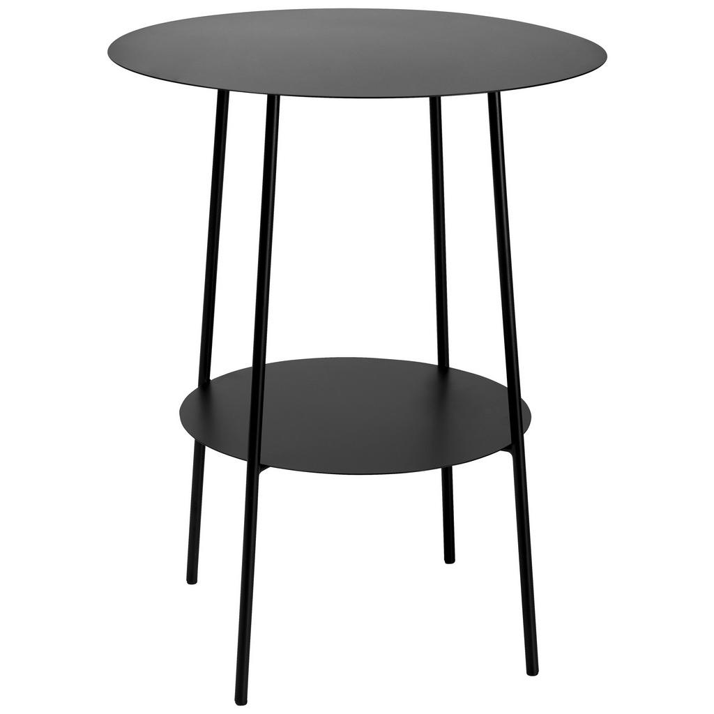 Ambia Home PRÍRUČNÝ STOLÍK, čierna.