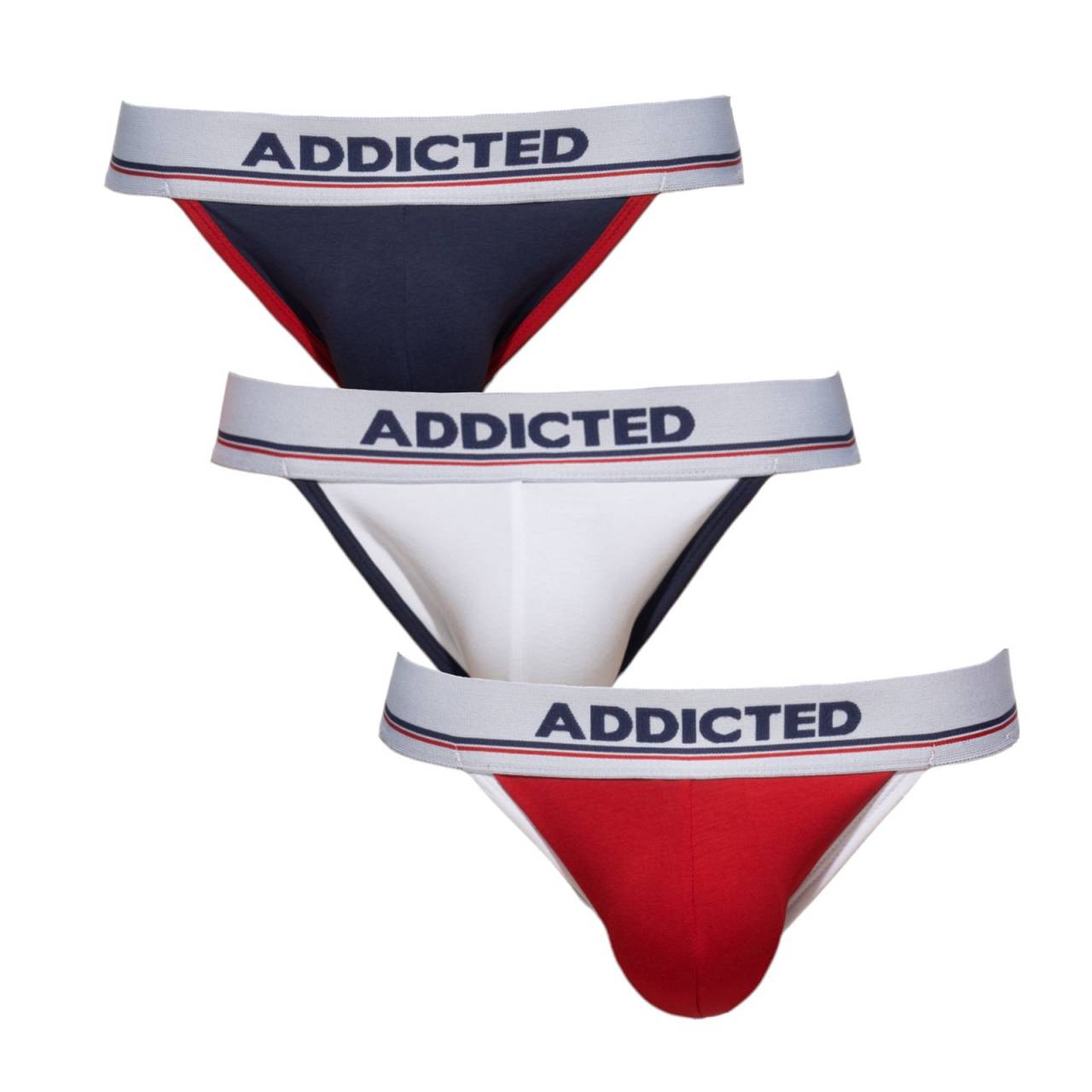 3PACK ανδρικές φόρμες Addicted πολύχρωμες (AD1010P-3COL) XL.
Αποπλανητικοί αθλητές Εθισμένοι για τολμηρούς άνδρες
Οι σέξι ανδρικές ζακέτες Addicted είναι η τέλεια επιλογή για τους άνδρες που θέλουν να δώσουν λίγη υπερβολή στην γκαρνταρόμπα τους.
Το Addicted φέρνει σαγηνευτικότητα στην ανδρική γκαρνταρόμπα
Η μάρκα εσωρούχων Addicted ειδικεύεται στα ανδρικά εσώρουχα, τα οποία εκτιμώνται όχι μόνο από τους άνδρες.