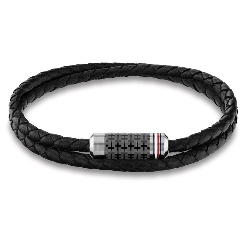Tommy Hilfiger Dvojitý kožený náramok pre mužov 2790327.