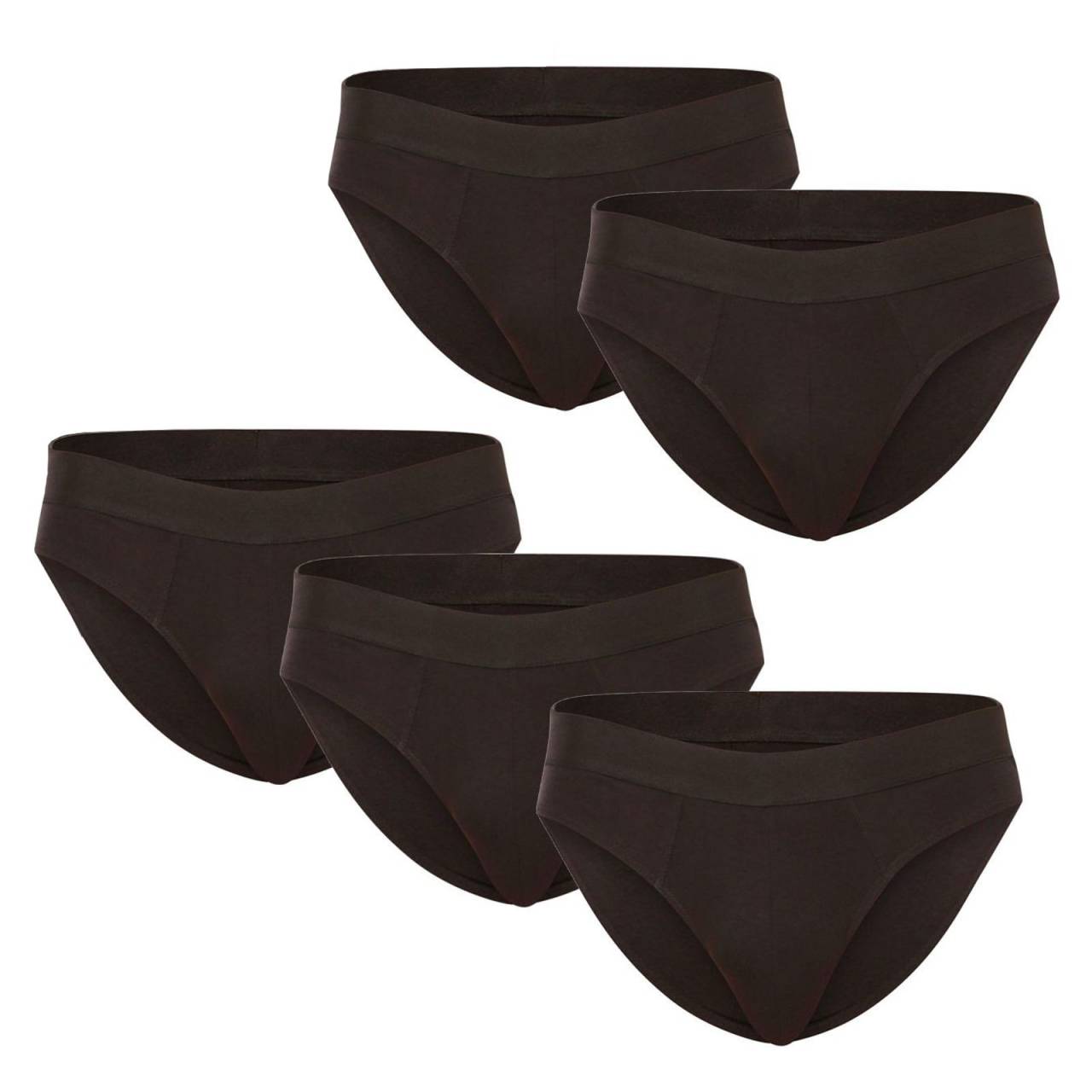 5PACK Herren Slips Nedeto schwarz (5NDTS001) L.
Gönnen Sie sich maximalen Komfort und Stil mit den Nedeto Herren-Boxershorts in klassischen Farben.
Hochwertiges und langlebiges Material für den modernen Mann
Die Boxershorts sind aus einer hochwertigen Baumwoll-Elastan-Mischung gefertigt.
Nedeto Boxershorts haben ein modernes Design und eine bequeme Passform
Die Nedeto Boxershorts haben ein minimalistisches Design mit einem gewebten Gummiband und einem unverwechselbaren Nedeto-Logo, das der Unterwäsche einen modernen Look verleiht.
Warum Sie Nedeto Boxershorts lieben werden

Material: Baumwolle: Feines, weiches und atmungsaktives Material, das den ganzen Tag über Komfort und Bequemlichkeit garantiert.


Klassischer Schnitt und stilvolle Details: Schlichtes und modernes Design in einer vielseitigen Farbe für Stil und Komfort im Alltag.


Großes Preis-Leistungs-Verhältnis: Für einen geringen Preis erhalten Sie fünf Stück Qualitätsunterwäsche.

Die Tschechische Marke Nedeto bietet Qualitätsunterwäsche zu einem guten Preis
Wir verkaufen nicht nur Nedeto Unterwäsche, sondern wir stehen auch hinter ihrer Herstellung.
Wie pflegt man Nedeto Boxer?
Damit Ihre Lieblingsunterwäsche lange Zeit in einwandfreiem Zustand bleibt, sollten Sie sich um ihre Pflege kümmern.

Waschen: Wir empfehlen, die Boxershorts bei einer Temperatur von maximal 30°C zu waschen.


Trocknen: Boxer können bei niedriger Temperatur im Wäschetrockner getrocknet werden.


Bügeln: Boxershorts können gebügelt werden, wobei das Bügeleisen auf eine niedrigere, für Baumwolle geeignete Temperatur einzustellen ist.

Tip: Werden Sie ein Experte für die Pflege von Unterwäsche mit den Ratschlägen in unserem Artikel und geben Sie Ihren Lieblingsstücken die Pflege, die sie verdienen.