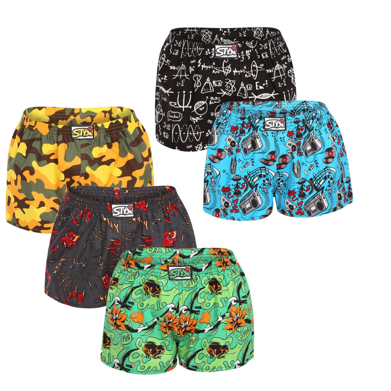 5PACK dámske trenky Styx art klasická guma viacfarebné (5K1527892) L, trenírky.
Chcete spojiť maximálne pohodlie s originálnym dizajnom?
Kvalitná bavlna pre maximálne pohodlie
Šortky sú vyrobené zo 100 % bavlny, čo znamená, že sa môžete tešiť na pohodlný, priedušný a ľahký materiál, ideálny na celodenné nosenie.
Pohodlný voľný strih a klasická guma
Dámske šortky Styx majú voľnejší strih, ktorý vám poskytne maximálnu voľnosť pohybu.
Prečo si zamilujete dámske šortky Styx

Kvalitný materiál: 100% bavlna pre dokonalý komfort a priedušnosť.
Komfortný strih: Pohodlný voľnejší strih ideálny na spanie aj domáce leňošenie.
Česká kvalita: Precízne spracovanie a dlhá životnosť.

Kvalita z Českej republiky, to je spodná bielizeň Styx
Spodná bielizeň Styx sa kompletne vyrába v Českej republike.
Ako sa staráte o svoje šortky, aby zostali dlho ako nové?

Pranie: Odporúčame ich prať pri teplote 30 °C, aby sa zachovala ich mäkkosť a farba.
Sušenie: Vyhnite sa sušičke, aby ste zachovali mäkkosť a pružnosť materiálu.
Žehlenie: V prípade potreby žehlite pri nižšej teplote vhodnej pre bavlnu.

Tip: Staňte sa expertom na údržbu spodnej bielizne vďaka radám v našom článku a doprajte svojim obľúbeným kúskom starostlivosť, ktorú si zaslúžia.