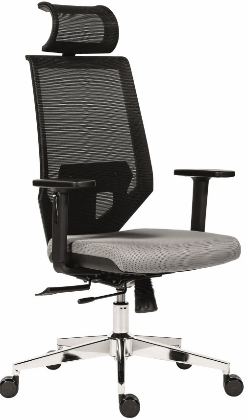 ANTARES kancelárska stolička EDGE sivá.

Kancelárska stolička Edge s uhlovo nastaviteľným podhl