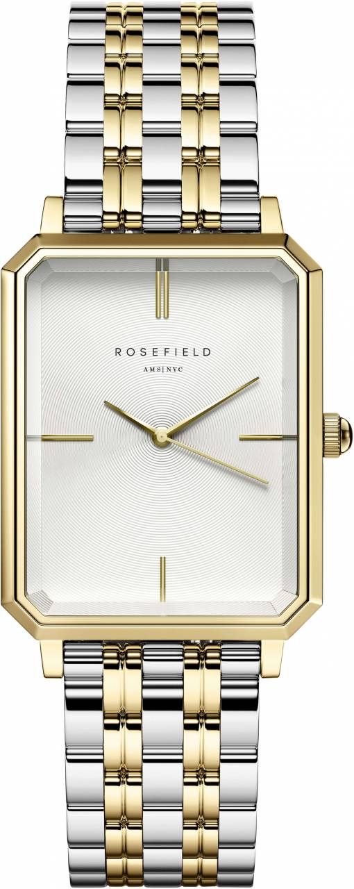 Rosefield The Elles White Sunray Steel Silver Gold Duotone OWSSSG-O48.