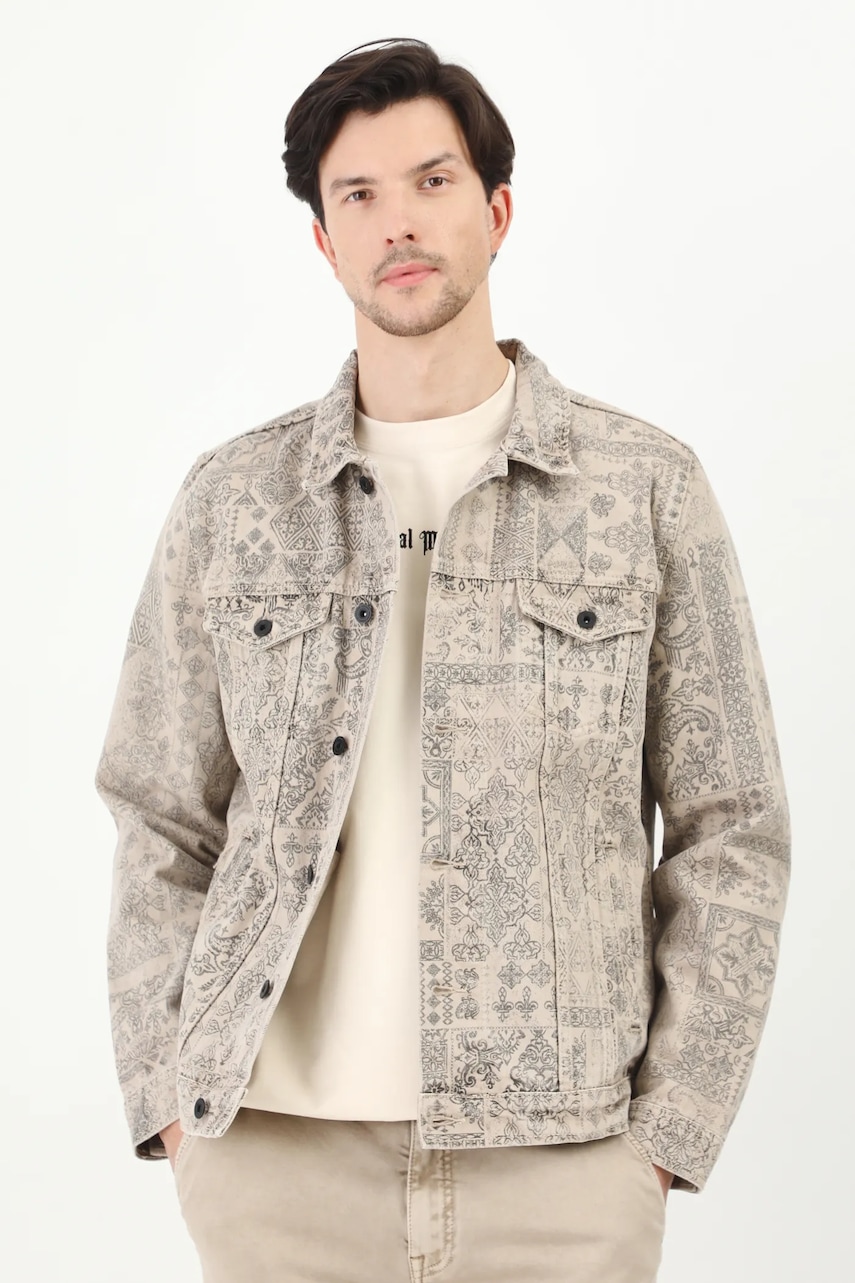 Bavlnená rifľová bunda Medicine béžová farba, prechodná.