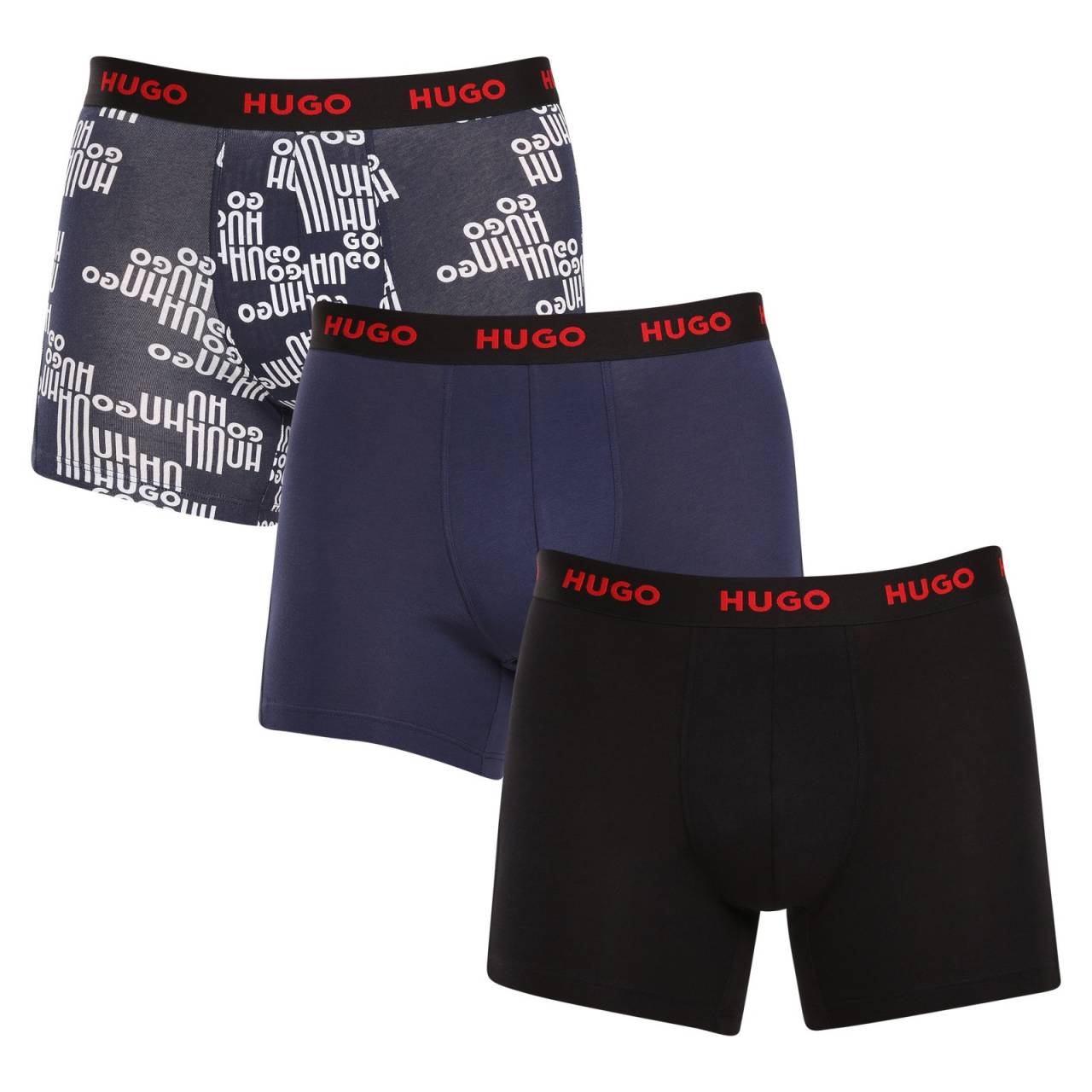 3PACK pánske boxerky HUGO viacfarebné (50510192 405) L, trenky.
Stavte na nadčasovú eleganciu a špičkový komfort s pánskymi boxerkami HUGO.
Materiál, ktorý vám dokonale padne
Kombinácia vysokokvalitnej bavlny s prímesou elastanu zaručuje optimálnu kombináciu pohodlia a pružnosti.
Štýl, ktorý hovorí sám za seba
Striedma farebnosť je vhodná pre všetkých mužov, ktorí nemajú radi módne výstrelky.
Prečo si zamilujete boxerky HUGO

Prvotriedny materiál v kombinácii bavlny a elastanu.
Elegantný dizajn v klasických farbách.
Dlhšie nohavičky pre väčšie pohodlie.

Spodná bielizeň Hugo pre milovníkov pohodlia a luxusu
Značka spodnej bielizne Hugo patrí do rodiny odevov Hugo Boss a vyniká kvalitnými materiálmi a precíznym spracovaním.
Ako sa starať o boxerky HUGO
Aby vaše obľúbené boxerky dlho vydržali, odporúčame dodržiavať tieto tipy.

Pranie: Per je pri teplote 40 °C.
Sušenie: Boxerky môžeš sušiť v sušičke na šetrný program.
Žehlenie: Pokiaľ je potrebné, žehli ich naruby pri nižšej teplote.

Tip: Staňte sa expertom na údržbu spodnej bielizne vďaka radám v našom článku a doprajte svojim obľúbeným kúskom starostlivosť, ktorú si zaslúžia.