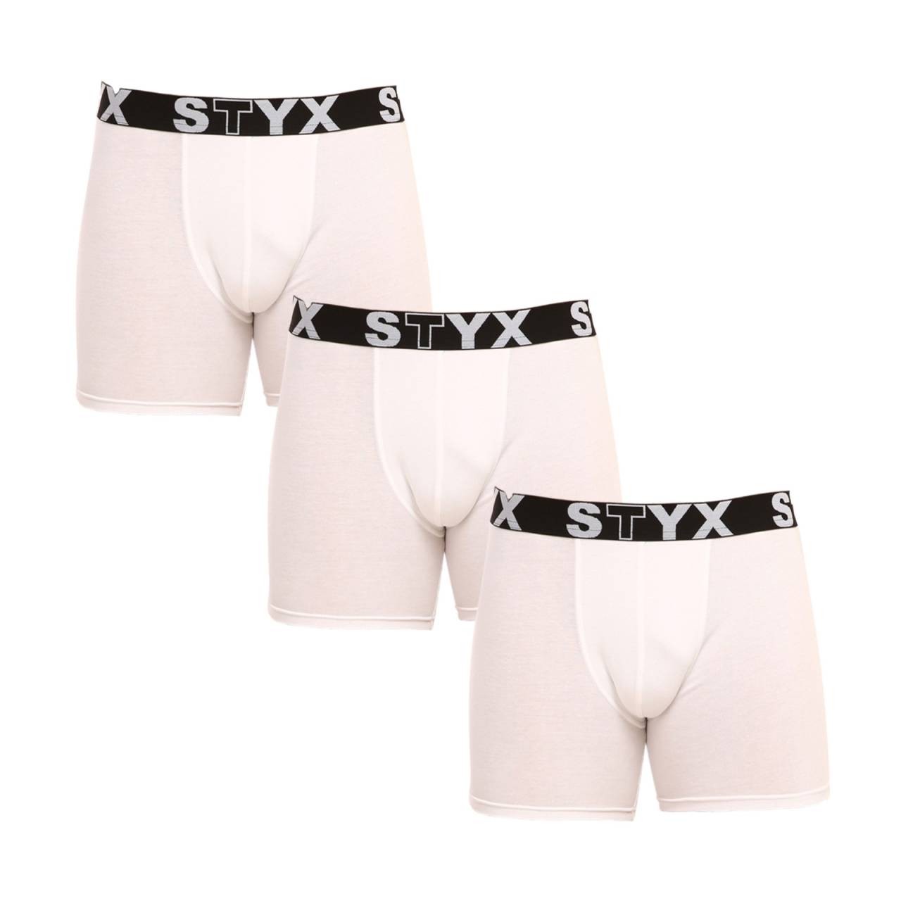 3PACK Boxers para hombre Styx largos deportivos elásticos (U10616161) XL.
Disfruta de una comodidad que dura todo el día con los calzoncillos bóxer para hombre Styx.
Material de calidad para el máximo confort
Los calzoncillos están confeccionados con una mezcla de algodón y fibras sintéticas de primera calidad.
Diseño práctico y precisión checa
Los calzoncillos bóxer Styx tienen las perneras alargadas para ofrecerte una mayor sujeción y evitar el roce de los muslos, lo que agradecerás durante la práctica deportiva y las largas sesiones en la oficina o en el coche.
Por qué elegir los calzoncillos bóxer Styx

Calidad checa: Diseñado y fabricado en la República Checa, lo que garantiza una mano de obra de primera calidad.
Materiales de primera calidad: Combinación de algodón, modal y elastano para el máximo confort.
Diseño universal: Perneras alargadas y elegante elástico deportivo para cualquier ocasión.

La ropa interior Styx es una de las más populares
La marca checa Styx es conocida entre los clientes sobre todo por sus pantalones cortos con estampados novedosos en colores atrevidos.
¿Cómo cuidar correctamente mis bóxers Styx?

Lavandería: Lavar a 30°C con un detergente suave para mantener el material suave y cómodo.
Secado: No se recomienda secar en secadora, secar los boxers al aire libre para conservar su forma.
Planchado: Si es necesario, planchar a baja temperatura para conservar la suavidad del material.

Consejo: Conviértete en una experta en mantenimiento de lencería con los consejos de nuestro artículo y dale a tus prendas favoritas el cuidado que se merecen.