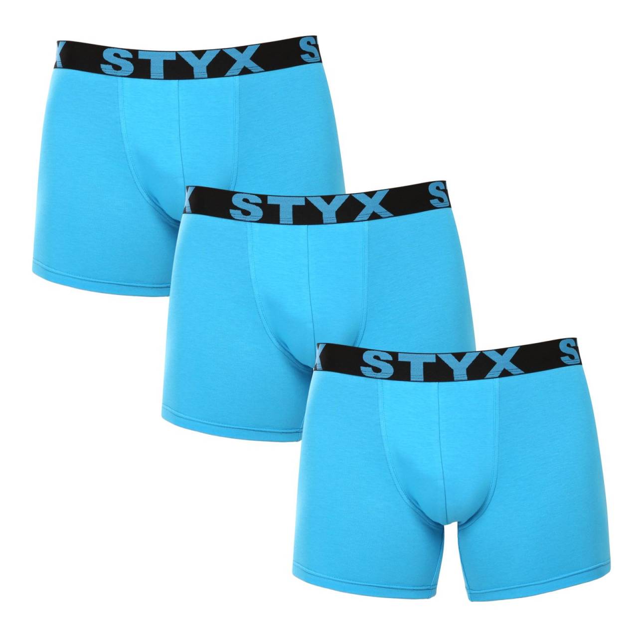 3PACK pánske boxerky Styx long športová guma svetlo modré (3U1169) XXL, trenky.
Doprajte si pohodlie, ktoré vydrží celý deň, s pánskymi boxerkami Styx.
Kvalitný materiál pre maximálne pohodlie
Boxerky sú vyrobené z prvotriednej zmesi bavlny a umelých vlákien.
Praktický dizajn a česká precíznosť
Boxerky Styx majú predĺžené nohavičky, ktoré poskytujú dodatočnú oporu a zabraňujú odieraniu stehien, čo oceníte pri športe a dlhom sedení v kancelárii alebo v aute.
Prečo si vybrať boxerky Styx

Česká kvalita: Navrhnuté a vyrobené v Českej republike, čo zaručuje najvyššiu kvalitu spracovania.
Prémiové materiály: Kombinácia bavlny, modalu a elastanu pre maximálne pohodlie.
Univerzálny dizajn: Predĺžené nohavice a štýlové športové elastické nohavice na každú príležitosť.

Spodná bielizeň Styx je jednou z najobľúbenejších
Česká značka Styx je medzi zákazníkmi známa najmä vďaka svojej spodnej bielizni s neotrelými vzormi vo výrazných farbách.
Ako sa mám starať o svoje boxerky Styx?

Pranie: Per je na 30 °C s jemným pracím prostriedkom, aby materiál zostal hebký a príjemný.
Sušenie: Sušička sa neodporúča, boxerky sušte voľne na vzduchu, aby si zachovali svoj tvar.
Žehlenie: V prípade potreby žehlite pri nízkej teplote, aby si materiál zachoval svoju mäkkosť.

Tip: Staňte sa expertom na údržbu spodnej bielizne vďaka tipom v našom článku a doprajte svojim obľúbeným kúskom starostlivosť, ktorú si zaslúžia.