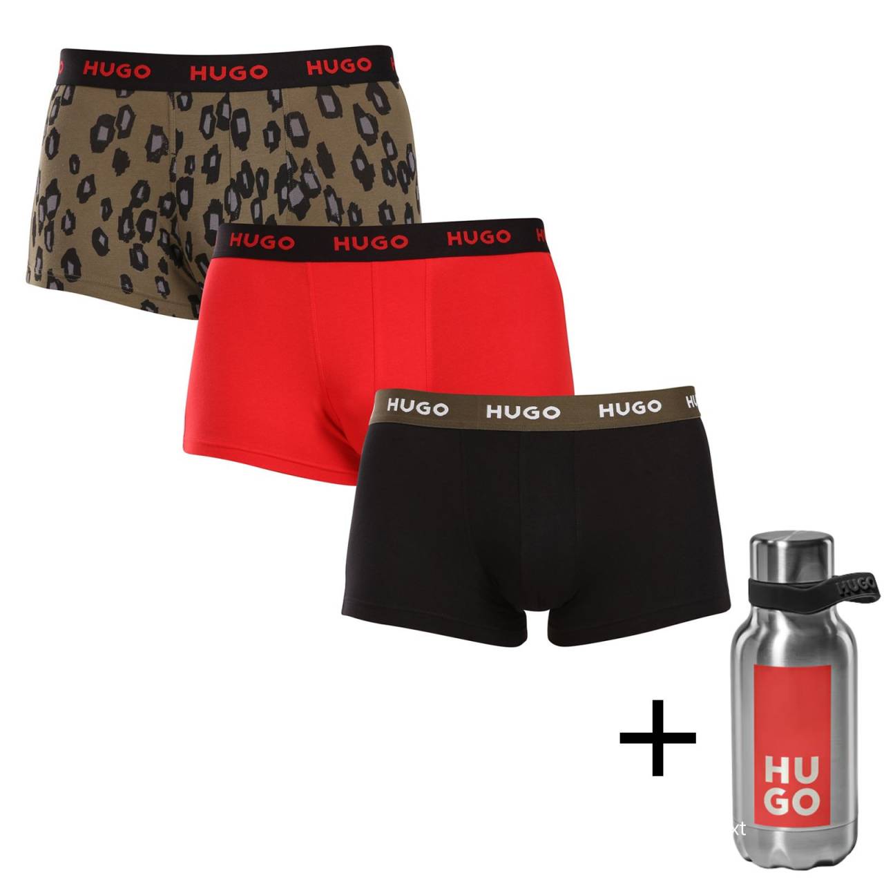 3PACK pánske boxerky HUGO viacfarebné (50517894 981) XXL, trenky.
Boxerky Hugo Boss sú prémiovej kvality, za ktorou stojí ikonická svetová značka pánskej spodnej bielizne.Boxerky Hugo Boss patria medzi absolútne legendy spodnej bielizne.