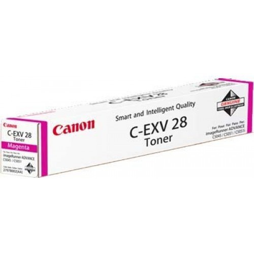 Canon C-EXV28 (2797B002) purpurový (magenta) originálny toner.
Originálny toner = záruka priamo od výrobcu tlačiarne
100 % použitie v tlačiarni - bezproblémové fungovanie s vašou tlačiarňou
Použitím originálnej náplne predlžujete životnosť tlačiarne
Osvedčená špičková kvalita - vysoko kvalitná a spoľahlivá tlač originálnou tlačovou kazetou od prvej do poslednej stránky
Trvalé a profesionálne výsledky tlače - dlhodobá udržateľnosť tlače
Kratšia prodleva pri tlači stránok
Garancia Vašej spokojnosti s použitím našej originálnej náplne
Zabezpečujeme bezplatnú recykláciu originálnych náplní
Zlyhanie náplne v menej ako 1% prípadov
Jednoduchá a rýchla výmena náplne

Kód výrobcu: 2797B002