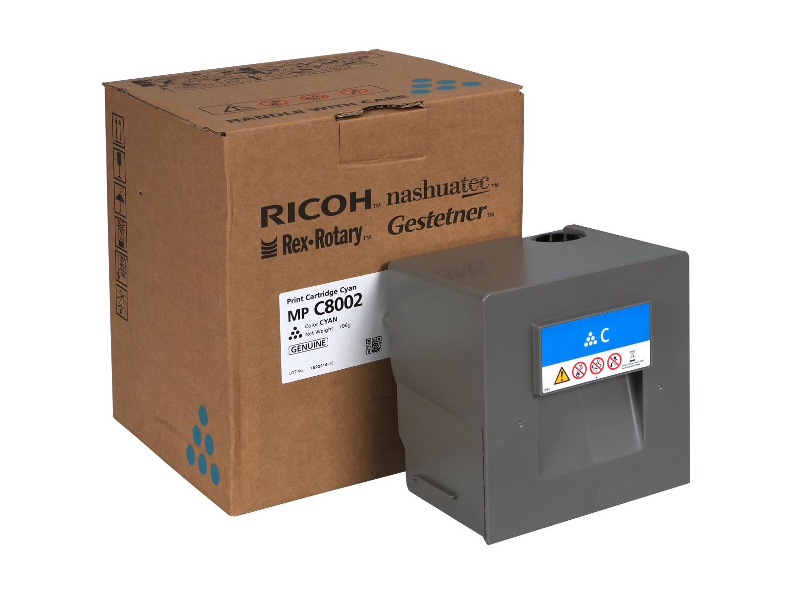 Ricoh 841787, 842150 azúrový (cyan) originální toner.
Originálny toner = záruka priamo od výrobcu tlačiarne
100 % použitie v tlačiarni - bezproblémové fungovanie s vašou tlačiarňou
Použitím originálnej náplne predlžujete životnosť tlačiarne
Osvedčená špičková kvalita - vysoko kvalitná a spoľahlivá tlač originálnou tlačovou kazetou od prvej do poslednej stránky
Trvalé a profesionálne výsledky tlače - dlhodobá udržateľnosť tlače
Kratšia prodleva pri tlači stránok
Garancia Vašej spokojnosti s použitím našej originálnej náplne
Zabezpečujeme bezplatnú recykláciu originálnych náplní
Zlyhanie náplne v menej ako 1% prípadov
Jednoduchá a rýchla výmena náplne

Kód výrobcu: 841787