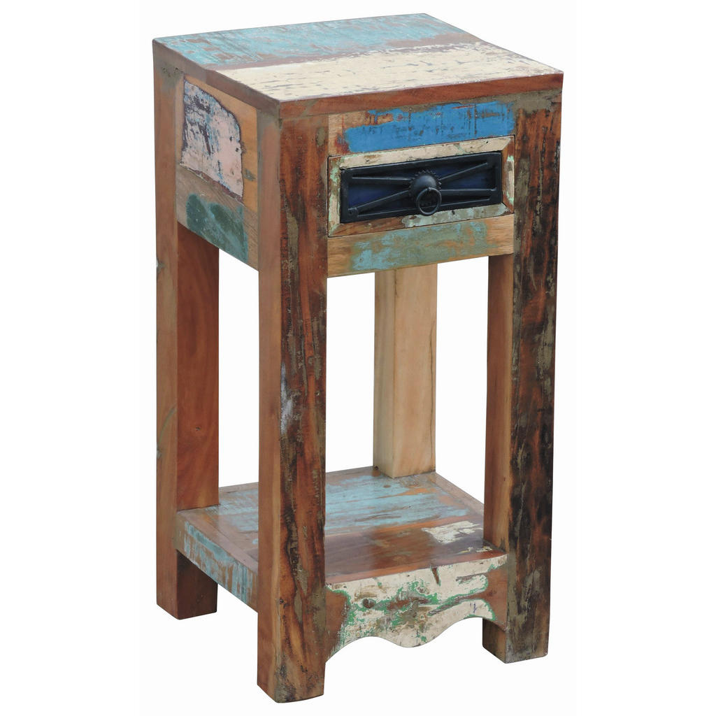 Landscape PRÍRUČNÝ STOLÍK, staré drevo, viacfarebná.