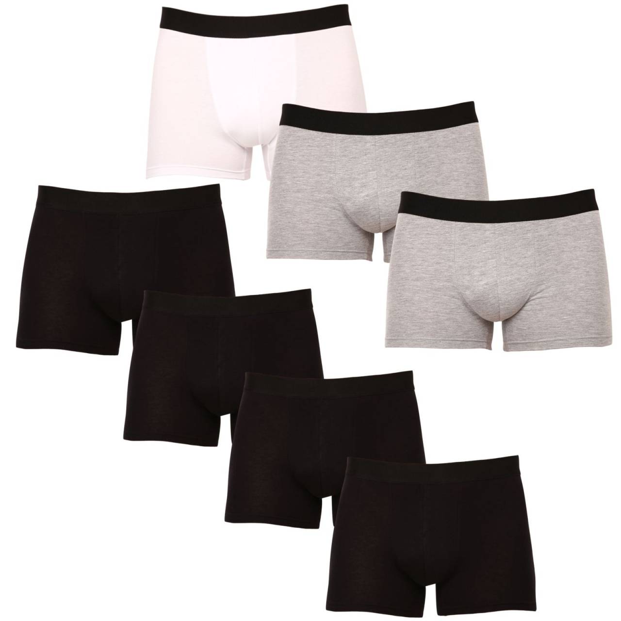 7PACK pánske boxerky Nedeto viacfarebné (7NDTB1002) 3XL, trenky.
Doprajte si maximálne pohodlie a štýl s pánskymi boxerkami Nedeto v klasických farbách.
Kvalitný a odolný materiál pre moderného muža
Boxerky sú vyrobené z kvalitnej zmesi bavlny a elastanu.
Boxerky Nedeto majú moderný dizajn a pohodlný strih
Boxerky Nedeto sú navrhnuté v minimalistickom dizajne s tkanou gumičkou s výrazným logom Nedeto, čo dodáva spodnej bielizni moderný vzhľad.
Prečo si boxerky Nedeto zamilujete

Bavlnený materiál: Mäkký, jemný a priedušný materiál, ktorý zaručuje celodenný komfort a pohodlie.


Klasický strih a štýlové detaily: Jednoduchý a moderný dizajn v univerzálnej čiernej farbe pre každodenný štýl a pohodlie.


Skvelý pomer ceny a kvality: Získajte sedem kusov kvalitnej spodnej bielizne za nízku cenu.

Česká značka Nedeto ponúka kvalitnú spodnú bielizeň za skvelú cenu
Spodnú bielizeň Nedeto nielen predávame, ale stojíme aj za jej výrobou.
Ako sa starať o svoje nové boxerky Nedeto?
Aby vám obľúbená spodná bielizeň dlho vydržala v perfektnom stave, dbajte na jej údržbu.

Pranie: Boxerky odporúčame prať pri maximálnej teplote 30°C.


Sušenie: Boxerky sa môžu sušiť v sušičke pri nízkej teplote.


Žehlenie: Boxerky sa môžu žehliť, žehličku nastavte na nižšiu teplotu vhodnú pre bavlnu.

Tip: Staňte sa expertom na údržbu spodnej bielizne vďaka radám v našom článku a doprajte svojim obľúbeným kúskom starostlivosť, ktorú si zaslúžia.