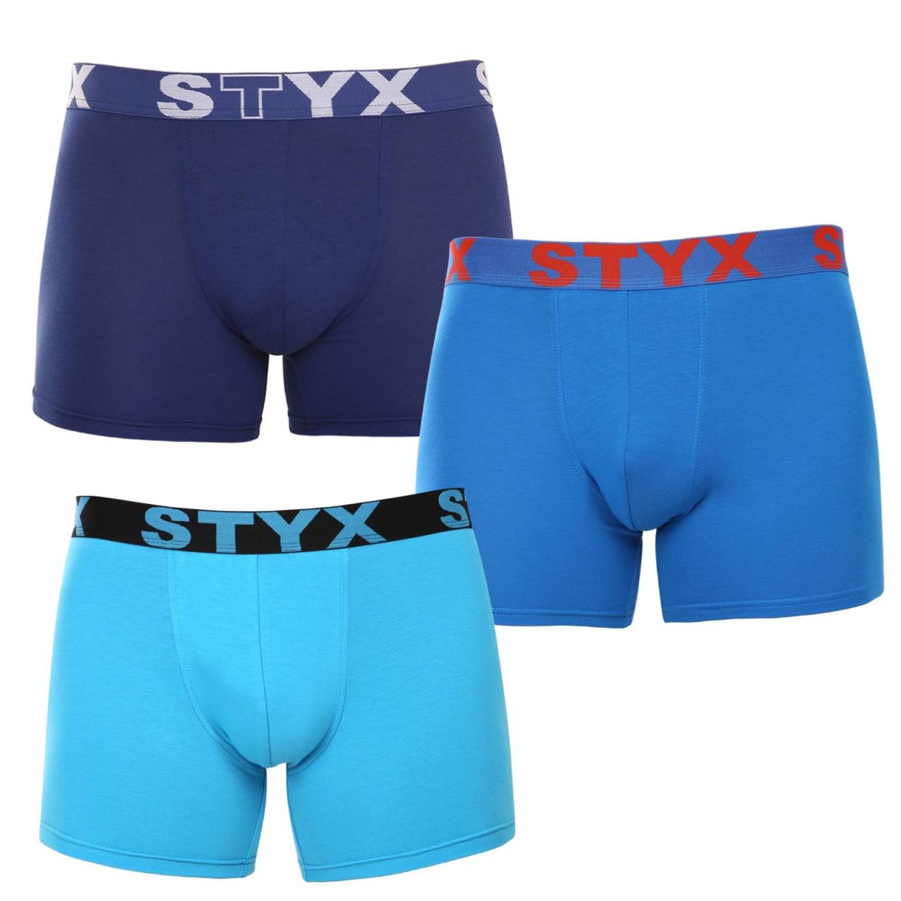 3PACK moške boksarice Styx dolge športna guma večbarvne (3U96897) XXL.
Privoščite si udobje, ki traja ves dan, z moškimi boksericami Styx.
Kakovosten material za največje udobje
Boksarice so izdelane iz vrhunske mešanice bombaža in umetnih vlaken.
Praktična zasnova in češka natančnost
Boksarice Styx imajo podaljšane noge, ki zagotavljajo dodatno oporo in preprečujejo drgnjenje stegen, kar boste cenili pri športu in dolgih seansah v pisarni ali avtomobilu.
Zakaj izbrati boksarice Styx

Češka kakovost: Zasnovan in izdelan je na Češkem, kar zagotavlja vrhunsko kakovost izdelave.
Vrhunski materiali: Kombinacija bombaža, modala in elastana za največje udobje.
Univerzalno oblikovanje: Podaljšane noge in elegantna športna elastika za vsako priložnost.

Spodnje perilo Styx je eno izmed najbolj priljubljenih
Češka blagovna znamka Styx je med kupci znana predvsem po kratkih hlačah z novimi vzorci v živahnih barvah.
Kako pravilno skrbeti za bokserje Styx?

Pralnica: Perite pri 30 °C z blagim pralnim sredstvom, da material ostane mehak in udoben.
Sušenje: Ni priporočljivo sušiti v sušilnem stroju, za ohranitev oblike bokserjev pa jih sušite na zraku.
Likanje: Po potrebi likanje izvajajte na nizki temperaturi, da ohranite mehkobo materiala.

Nasvet: Postanite strokovnjak za vzdrževanje spodnjega perila z z nasveti v našem članku in svojim najljubšim kosom zagotovite nego, ki si jo zaslužijo.