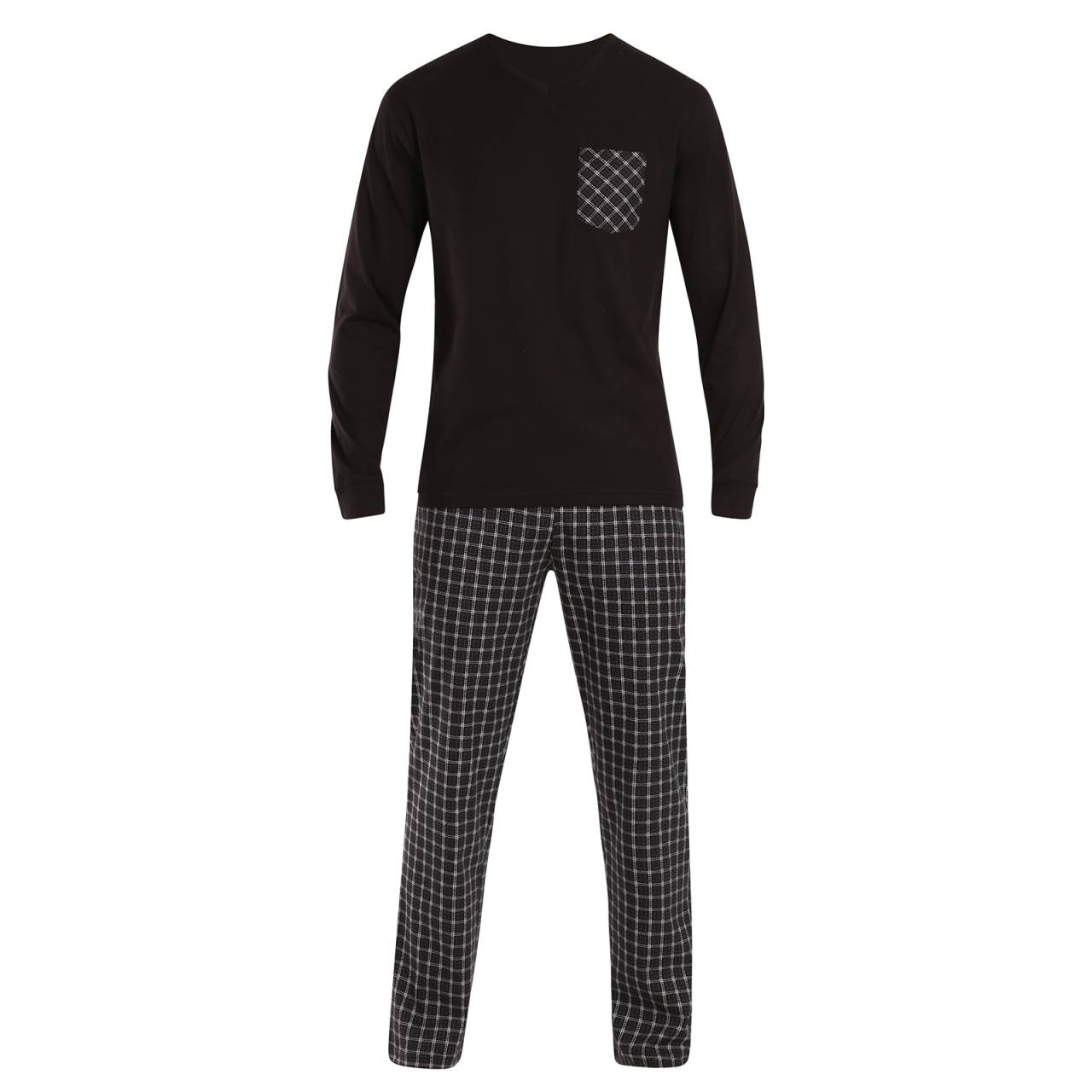 Pánske pyžamo Nedeto viacfarebné (NP002) M.
Objavte dokonalú kombináciu pohodlia a elegancie s pánskym pyžamom Nedeto.
Kvalitný materiál pre maximálne pohodlie
Pyžamo Nedeto je vyrobené zo 100 % bavlny, ktorá zaručuje príjemný pocit na pokožke, mäkkosť a prirodzenú priedušnosť.
Jednoduchý a moderný dizajn, ktorý zaujme
Pánske pyžamo Nedeto kombinuje elegantné tlmené farby so štýlovými detailmi, ako je farebné vrecko alebo šnúrka v páse.
Prečo si vybrať pyžamo Nedeto?

100 % bavlna: zaručuje pohodlie a kvalitu.


Elegantný dizajn: štýlová kombinácia tlmených farieb a moderných detailov.


Všestrannosť: Skvelé na spanie aj domáce leňošenie.

Perfektné na leňošenie, spanie a spanie v posteli aj mimo nej.
Spodnú bielizeň Nedeto si veľmi ceníme, pretože patrí medzi naše privátne značky, a preto jej venujeme maximálnu pozornosť.
Ako sa starať o pánske pyžamo Nedeto?
Aby vaše nové pyžamo vydržalo dlho v skvelom stave, odporúčame dodržiavať tieto pokyny.

Pranie: Pyžamo perte pri maximálnej teplote 40 °C, aby zostalo mäkké a zachovalo si svoje farby.


Sušenie: Odporúčame nechať pyžamo voľne uschnúť na vzduchu.


Žehlenie: V prípade potreby žehlite na strednej teplote.

Tip: Staňte sa expertom na údržbu spodnej bielizne vďaka radám v našom článku a doprajte svojim obľúbeným kúskom starostlivosť, akú si zaslúžia.