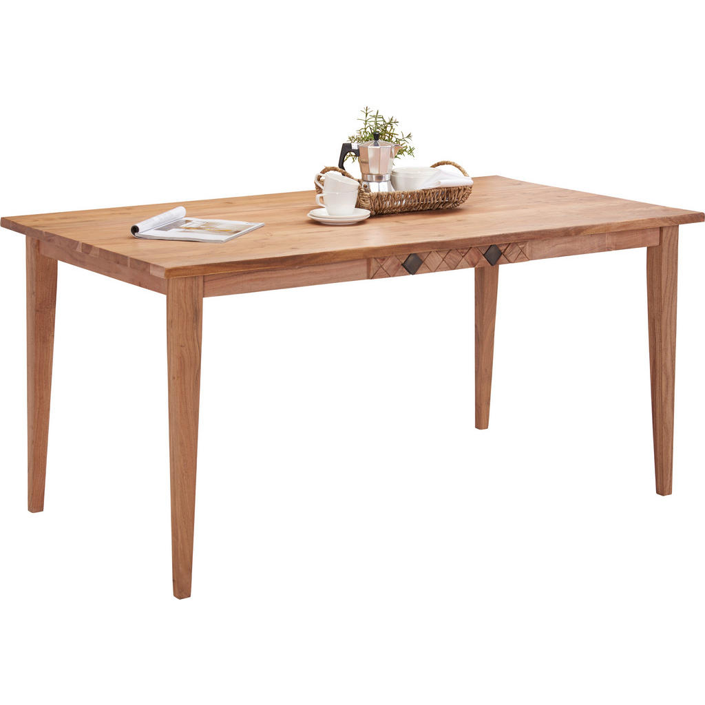 Ambia Home JEDÁLENSKÝ STÔL, akácia, farba akácie, 160/90/76 cm.