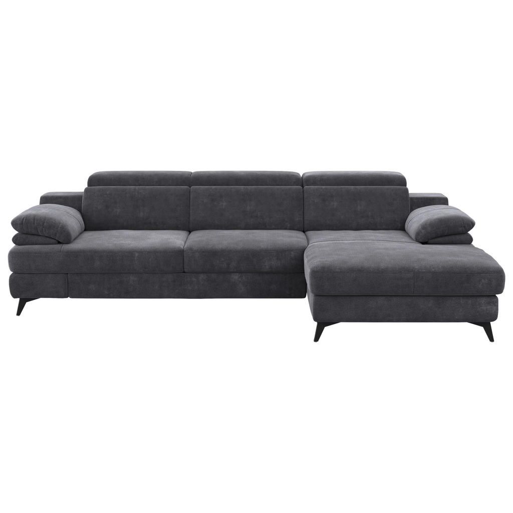 Livetastic ROHOVÁ SEDACIA SÚPRAVA, textil, tmavosivá.