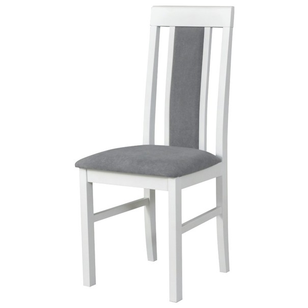 Sconto Jedálenská stolička NILA 2 sivá/biela.