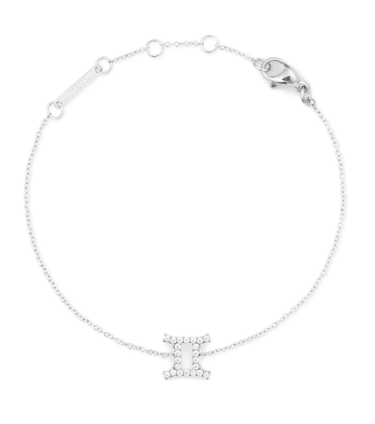 Daniel Wellington Oceľový retiazkový náramok znamenia Blíženci Crystal Zodiac DW00400933.