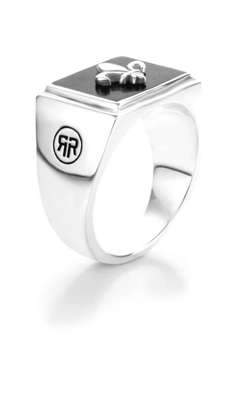 Rebel&Rose Luxusný strieborný prsteň Square Scout Lowneck RR-RG032-S 60 mm.