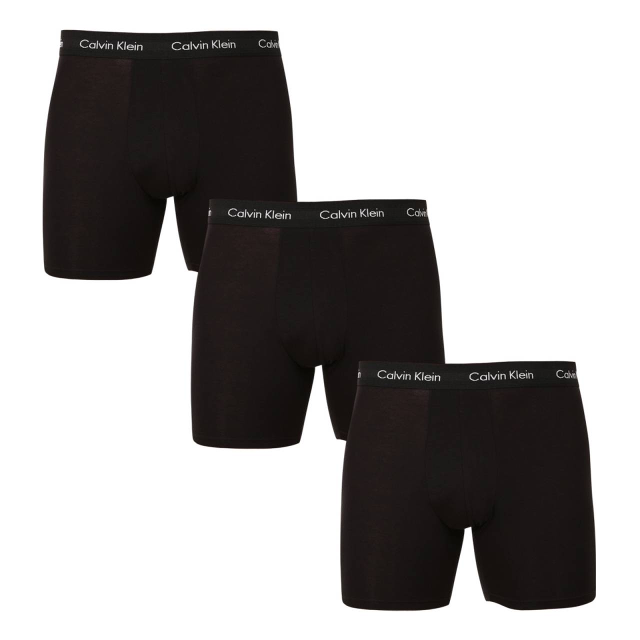 3PACK Herren Klassische Boxershorts Calvin Klein schwarz (NB1770A-XWB) S.
Genießen Sie ultimativen Komfort und Luxus mit den Calvin Klein Boxershorts für Männer in elegantem Schwarz.
Hochwertiges Material für ganztägigen Komfort
Die Boxershorts sind aus einer hochwertigen Mischung aus Baumwolle und Elastan gefertigt.
Elegantes Design und praktischer Schnitt
Die schwarze Farbe und der gewebte Gummizug mit kontrastierendem Calvin Klein-Logo sorgen für einen stilvollen und zeitlosen Look.
Warum Sie Calvin Klein Boxershorts lieben werden

Hochwertiges Material: Die Kombination aus Baumwolle und Elastan sorgt für Weichheit, Atmungsaktivität und Flexibilität für maximalen Komfort während des ganzen Tages.


Elegantes Design: Die zeitlose schwarze Farbe und das kultige, aufgestickte Calvin Klein-Logo verleihen den Boxershorts einen eleganten Look, der zu jedem Anlass passt.


Praktischer Schnitt: Die längeren Beine und die anpassungsfähige Passform bieten zusätzlichen Komfort und Bewegungsfreiheit, ideal für Freizeit, Beruf und Berufung.

Calvin Klein Unterwäsche wird von Menschen auf der ganzen Welt geliebt
Calvin Klein Herrenunterwäsche gehört zu den Aushängeschildern der Modeindustrie.
So pflegen Sie Ihre Calvin Klein Boxershorts
Damit Ihre neuen Boxershorts so lange wie möglich ihr Aussehen und ihre Qualität behalten, sollten Sie diese einfachen Richtlinien befolgen:

Wäscherei: Der Stift hat eine Höchsttemperatur von 30 °C.


Trocknen:  Das Trocknen im Wäschetrockner wird nicht empfohlen - Lufttrocknung ist die beste Option.


Bügeln: Boxershorts müssen nicht gebügelt werden, was Ihnen Zeit und Mühe erspart.

Tip: Die Suche nach Ihrer Lieblingsunterwäsche kann sehr langwierig sein, deshalb möchten wir, dass Ihre Lieblingsstücke lange halten.