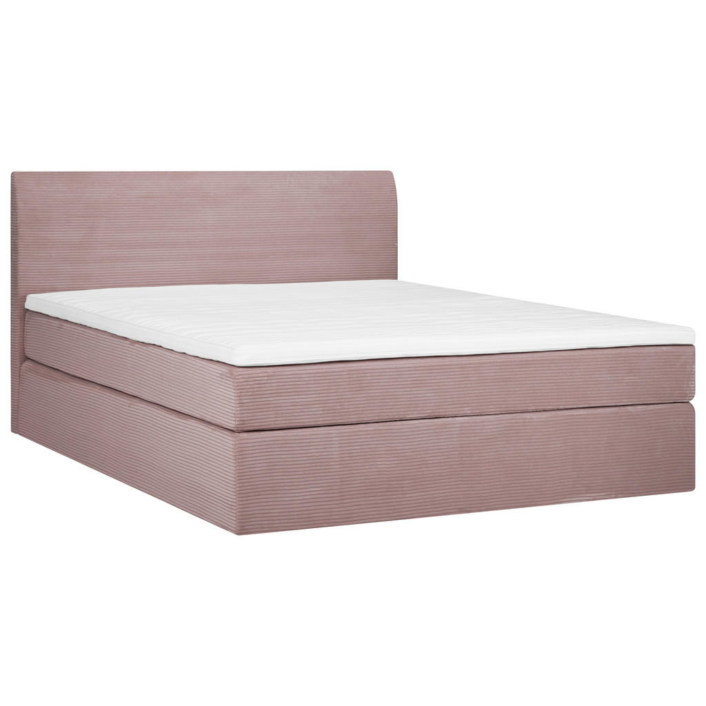 Carryhome BOXSPRINGOVÁ POSTEĽ, 160/200 cm, ružová.