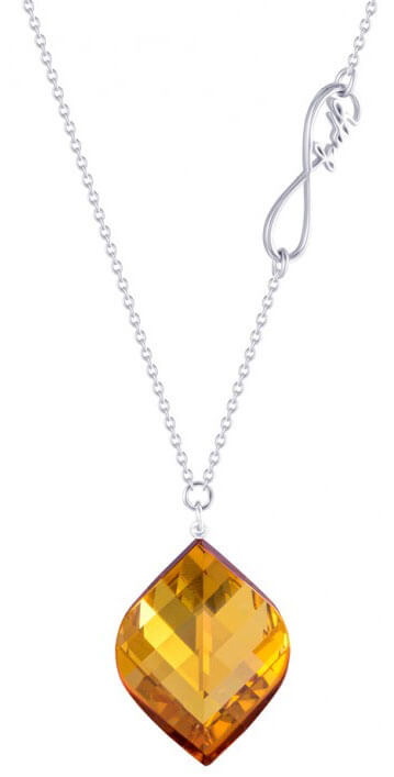 Preciosa Strieborný náhrdelník s kryštálom Faith 6025 61.