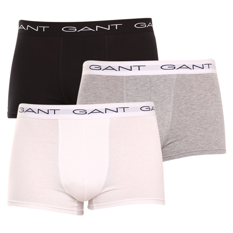 3PACK pánske boxerky Gant viacfarebné (900003003-093) 3XL, trenky.
Stavte na pohodlie a nadčasový vzhľad s pánskymi boxerkami GANT v nadčasovej farebnej kombinácii.
Prvotriedny materiál pre každodenné pohodlie
Boxerky sú vyrobené z kvalitnej zmesi bavlny a elastanu.
Moderný dizajn do práce aj na večerné rande
Jednoduchý dizajn dopĺňa vytkávaná guma v páse s logom GANT, ktorý je mäkký a netlačí.
Prečo by ste určite mali vyskúšať boxerky GANT

Kvalitný materiál a pohodlný strih:Mäkká bavlna s elastanom zaručuje pohodlie a skvelý strih.
Štýlový minimalistický dizajn: Klasické farebné prevedenie a vyšívané elastické logo pôsobia elegantne a moderne.
Univerzálnosť: Ideálne na každodenné nosenie, do práce, na šport aj na voľný čas.

Spodná bielizeň GANT pre štýlových mužov
Od roku 1949 je značka GANT synonymom precízneho remeselného spracovania a kvalitných materiálov.
Ako sa starať o pánske boxerky GANT
Aby vám spodná bielizeň dlho vydržala v skvelom stave, odporúčame dodržiavať tieto tipy.

Perte: Per ich pri maximálnej teplote 40 °C.
Sušenie: Boxerky môžeš sušiť v sušičke - odporúčame nastaviť šetrný program na nižšiu teplotu.
Žehlenie: Ak je to potrebné, môžeš ich žehliť na nízku teplotu, ideálne naruby.

Tip: Nájsť ten správny kus spodnej bielizne, ktorý vám dokonale padne, môže byť náročné.