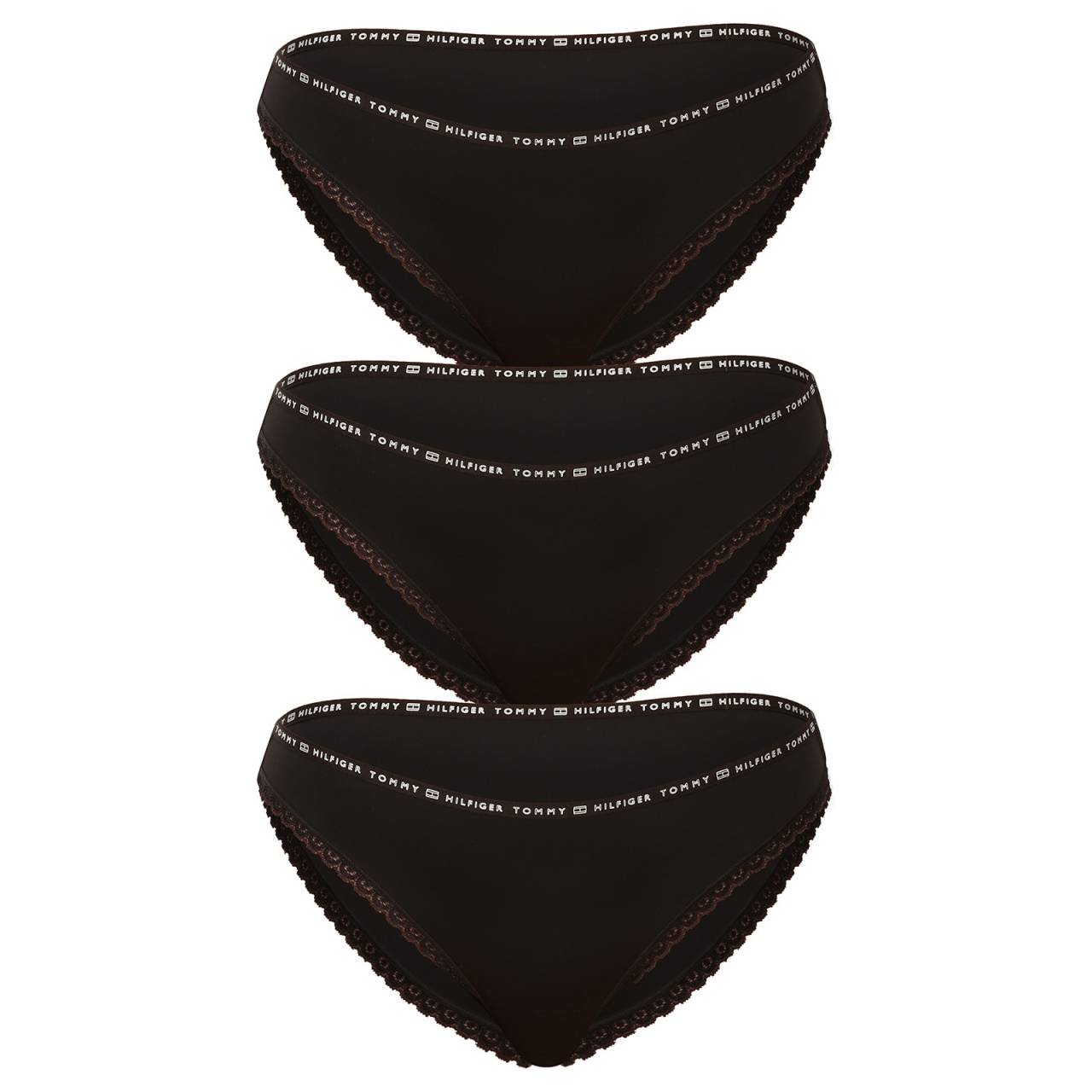 3PACK dámske nohavičky Tommy Hilfiger čierne (UW0UW02825 0R7) M.
Doprajte si pohodlie v ikonickom dizajne, ktorý vám dodá sebavedomie.
Ľahký a elastický materiál pre celodenné pohodlie
Nohavičky Tommy Hilfiger sú vyrobené z vysokokvalitných umelých vlákien, ktoré vynikajú svojou jemnosťou, priedušnosťou a odolnosťou.
Moderný dizajn, ktorý vám vyhovuje
Minimalistický dizajn sa hodí do každého šatníka a zvýrazní váš jedinečný štýl.
Čo si na nohavičkách Tommy Hilfiger zamilujete

Prémiová kvalita od ikonickej značky.
Mäkký, ľahký a elastický materiál.
Štýlový dizajn pre elegantný a športový vzhľad.

Tommy Hilfiger je značka pre všetky moderné ženy
Spodná bielizeň Tommy Hilfiger predstavuje dokonalú harmóniu medzi klasickým a moderným vzhľadom.
Ako sa starať o spodnú bielizeň Tommy Hilfiger
Aby vaše obľúbené nohavičky zostali dlho v perfektnom stave, odporúčame dodržiavať tieto pokyny na starostlivosť.

Pranie: Per na maximálnu teplotu 30 °C.
Sušenie: Nohavičky nie sú vhodné do sušičky.
Žehlenie: Žehlenie je povolené, ale len na nízku teplotu.

Tip: Vaša obľúbená spodná bielizeň si zaslúži šetrné zaobchádzanie.