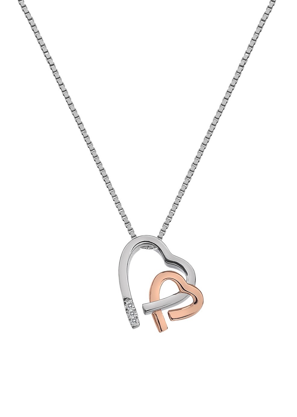 Hot Diamonds Prekrásny náhrdelník Hot Diamonds Love DP660 (retiazka, prívesok).