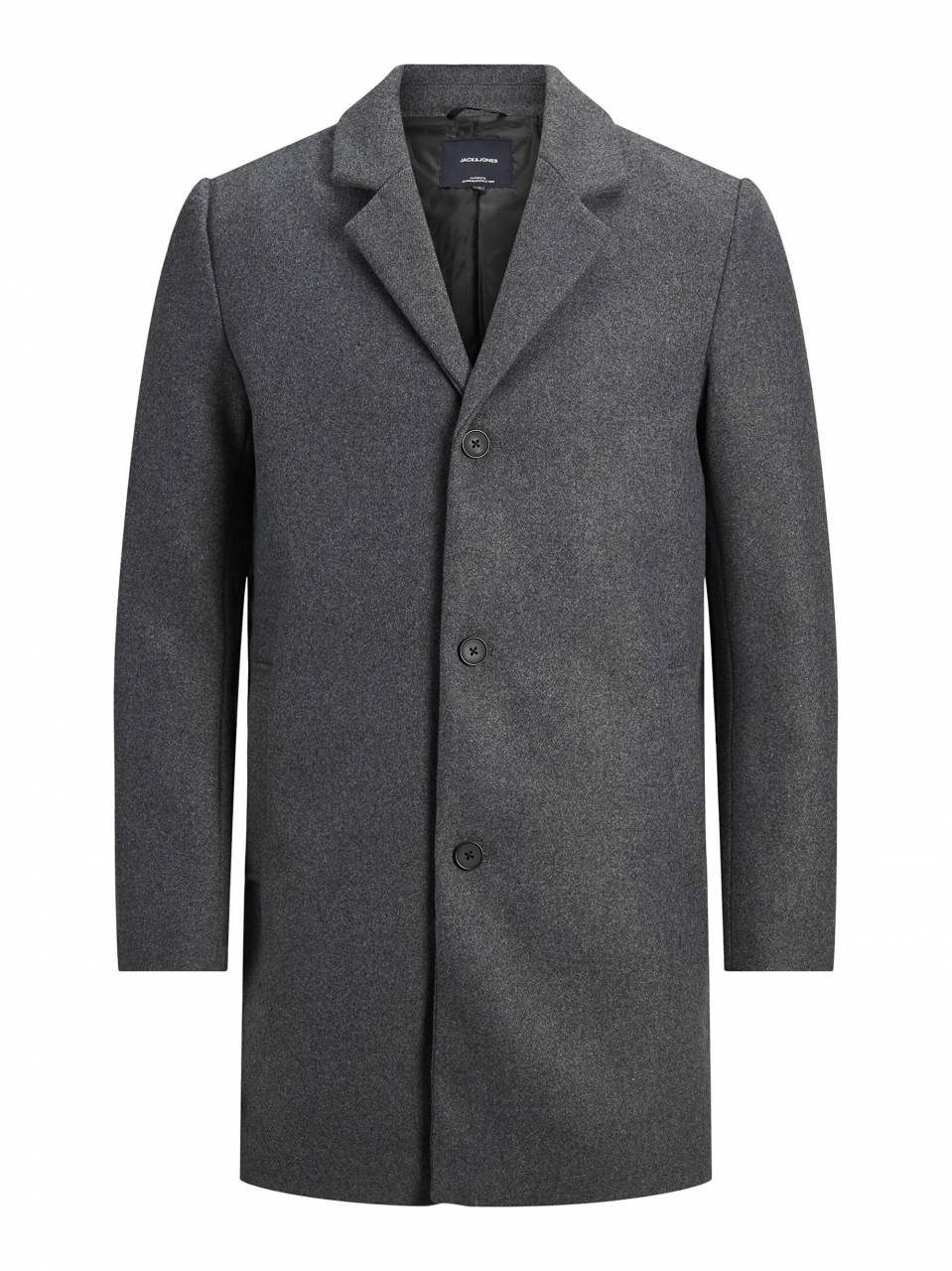 Jack&Jones Pánsky kabát JJTYSON 12196099 Grey Melange L.