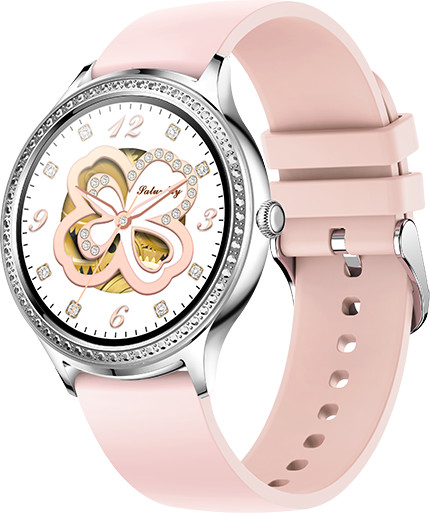 Wotchi Smartwatch W35AK - Silver Pink Silicone.