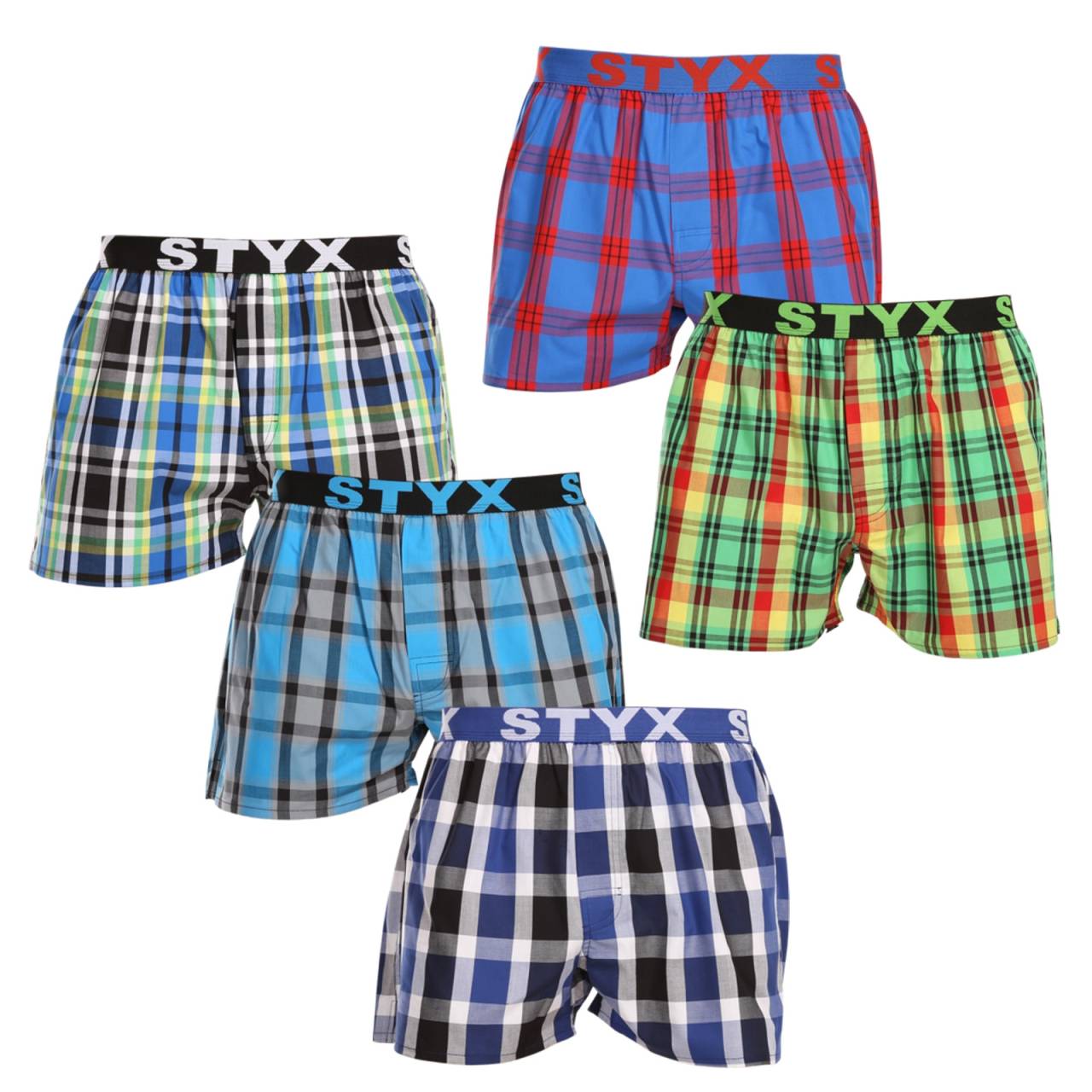 5PACK ανδρικό σορτς Styx αθλητικό ελαστικό πολύχρωμο (5B1167890) S.
Ψάχνετε για σορτς που συνδυάζουν στυλ, άνεση και κορυφαία ποιότητα; Τότε αυτά τα σορτς Styx είναι για εσάς!
Ποιοτικό βαμβάκι για τέλεια άνεση
Το σορτς είναι κατασκευασμένο από 100% βαμβάκι υψηλής ποιότητας, το οποίο είναι όχι μόνο απαλό στην αφή, αλλά και εξαιρετικά αναπνέον.
Κλασικό κόψιμο και μοντέρνα εμφάνιση
Χάρη στη χαλαρή εφαρμογή, θα νιώσετε απόλυτα άνετα με αυτό το σορτς, καθώς παρέχει άφθονο χώρο για φυσική κίνηση.
Γιατί πρέπει να δοκιμάσετε σίγουρα τα σορτς Styx

100% βαμβάκι για μέγιστη άνεση: Το σορτς είναι κατασκευασμένο από βαμβάκι υψηλής ποιότητας, το οποίο είναι μαλακό, αναπνέει και είναι φιλικό προς το δέρμα, εξασφαλίζοντας άνεση όλη την ημέρα.
Αθλητικό υφασμένο καουτσούκ: Το σταθερό αλλά άνετο ελαστικό με το λογότυπο Styx συγκρατεί το σορτς στη θέση του χωρίς δυσάρεστες εγκοπές ή χαλάρωση.
Τσέχικη παραγωγή και ποιότητα κατασκευής: Η Styx είναι μια παραδοσιακή τσέχικη μάρκα που υπερηφανεύεται για την ακρίβεια στην κατασκευή, την ανθεκτικότητα και τη μεγάλη διάρκεια ζωής των προϊόντων.

Η τσεχική μάρκα Styx προσφέρει διασκέδαση και κορυφαία ποιότητα
Τα εσώρουχα Styx θα είναι ιδιαίτερα δημοφιλή σε εκείνους για τους οποίους η ατομικότητα είναι σημαντική.
Πώς να φροντίσετε τα σορτς Styx;
Για να διατηρήσετε το σορτσάκι σας σε εξαιρετική φόρμα για μεγάλο χρονικό διάστημα, σας προτείνουμε τις ακόλουθες συμβουλές.

Πλυντήριο ρούχων: Συνιστούμε πλύσιμο στους 30 °C για να διασφαλιστεί ότι το βαμβάκι διατηρεί την απαλότητά του και τα χρώματα παραμένουν πλούσια.
Στεγνωτήριο: Το στέγνωμα στο στεγνωτήριο δεν συνιστάται για να αποφευχθεί η συρρίκνωση του υλικού.
Σιδέρωμα: Το βαμβάκι μπορεί να σιδερωθεί, αλλά συνιστούμε χαμηλότερη θερμοκρασία για να μην καταστραφεί το ύφασμα.

Συμβουλή: Γίνετε ειδικός στη συντήρηση εσωρούχων με τις συμβουλές του άρθρου μας και δώστε στα αγαπημένα σας κομμάτια τη φροντίδα που τους αξίζει.