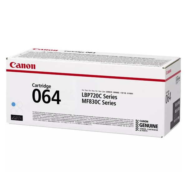 Canon 064 C 4935C001 azúrový (cyan) originálny toner.
Originálny toner = záruka priamo od výrobcu tlačiarne
100 % použitie v tlačiarni - bezproblémové fungovanie s vašou tlačiarňou
Použitím originálnej náplne predlžujete životnosť tlačiarne
Osvedčená špičková kvalita - vysoko kvalitná a spoľahlivá tlač originálnou tlačovou kazetou od prvej do poslednej stránky
Trvalé a profesionálne výsledky tlače - dlhodobá udržateľnosť tlače
Kratšia prodleva pri tlači stránok
Garancia Vašej spokojnosti s použitím našej originálnej náplne
Zabezpečujeme bezplatnú recykláciu originálnych náplní
Zlyhanie náplne v menej ako 1% prípadov
Jednoduchá a rýchla výmena náplne

Kód výrobcu: 4935C001