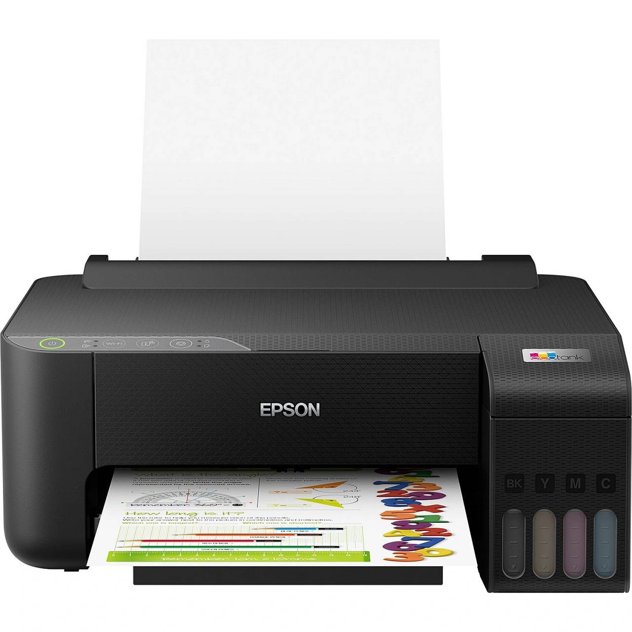 EPSON EcoTank L1270 C11CJ71407 atramentová tlačiareň.
Metóda tlače: Tlačová hlava Epson Micro Piezo™
Konfigurácia trysiek: 180 trysiek čierna, 59 trysiek pre každú farbu
Min.
Atramentová technológia: Atrament na báze farbív
Tlačové rozlíšenie: 5.760 x 1.440 dpi
Kategória: Samostatné pracovisko, Home Office
Multifunkcia: Tlač

Tlač
Počet farieb: Štvorfarebný
Rýchlosť tlače ISO/IEC 24734: 10 Str./min Čiernobielo, 5 Str./min Colour, 69 s na fotografii 10 x 15 cm
Rýchlosť tlače: 33 Str./min Čiernobielo (obyčajný papier), 15 Str./min Colour (obyčajný papier), 27 s na fotografiu 10 x 15 cm (Papier Epson Premium Glossy Photo Paper)
Farby: Čierna [Dye], Azúrová [Dye], Žltá [Dye], Purpurová [Dye]

Spracovanie papiera/médií
Počet zásobníkov papiera: 1
Formáty papiera: A4 (21.0x29,7 cm), A5 (14,8x21,0 cm), C6 (obálka), A6 (10,5x14,8 cm), B5, B6, č.
Duplexná tlač: Manuálna
Kapacita výstupného zásobníka: 30 Listov
Kapacita zásobníka papiera: 100 Listov Štandardná
Vhodná gramáž papiera: 64 g/m2 - 300 g/m2
Spracovanie médií: Tlač bez okrajov (do veľkosti 10 x 15 cm)
Všeobecné informácie: Spotreba energie
0,7 W (úsporný režim), 12 W (tlač), 3 W Pripravené, 0,2 W (vypnutie), TEC 0,14 kWh/týždeň
Napájanie: AC 100 V - 240 V, 50 Hz - 60 Hz
Rozmery výrobku: 375?
Hmotnosť výrobku: 2,9 kg
kompatibilné operačné systémy: Mac OS X 10.6.8 alebo novší, Windows 10, Windows 7, Windows 8, Windows 8.1, Windows Server 2008 (32/64bitová verzia), Windows Server 2008 R2, Windows Server 2012 (64bit), Windows Server 2012 R2, Windows Server 2016, Windows Vista, Windows XP Professional x64 Edition SP2 alebo novší, Windows XP SP3 alebo novší (32-bit), Windows Server 2003 R2, Windows Server 2003 SP2 alebo novší
Rozhranie: USB, Wi-Fi, Wi-Fi Direct
Tlač z mobilných zariadení a cloudu: Epson Connect (iPrint, Email Print, Remote Print Driver)
Farba: Čierna

Výťažnosť pri použití dodaných nádržiek
Výťažnosť čiernobielych stránok: 8.100 Strán
Výťažnosť farebných strán: 6.500 StranyZískajte predĺženú 3-ročnú záruku po registrácii na stránkach Epson.
 
!