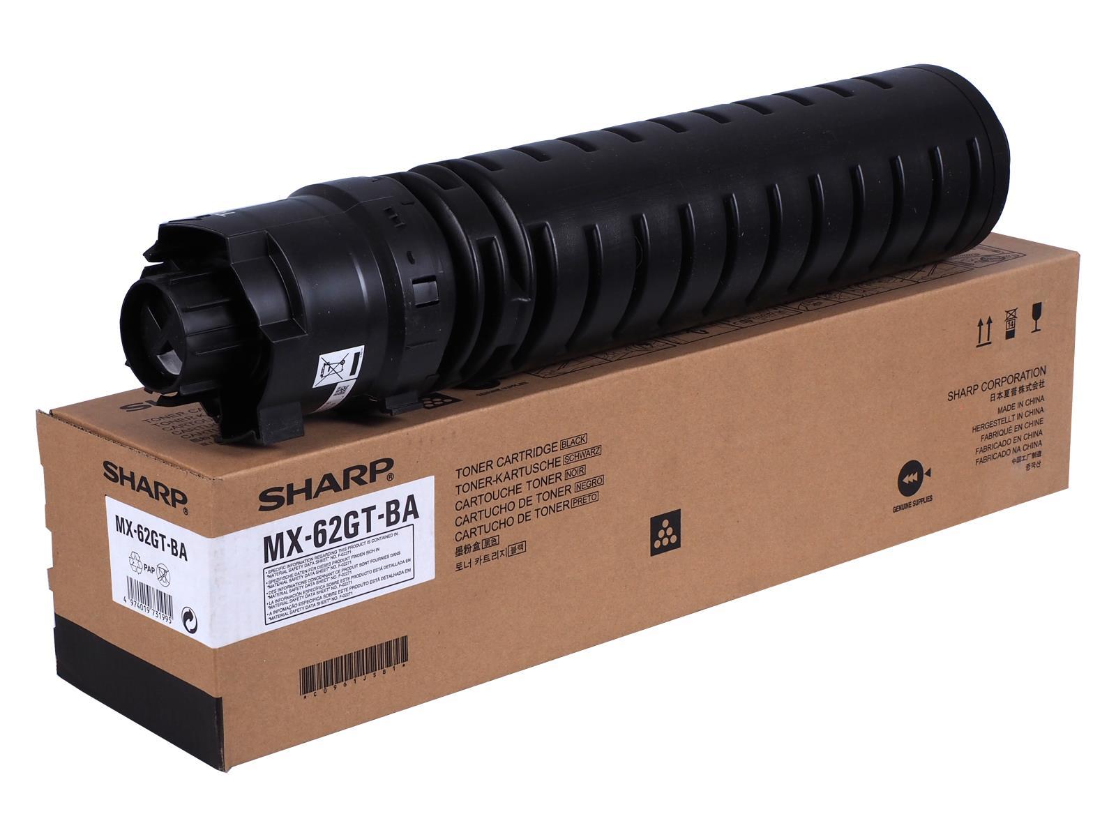 Sharp MX-62GTBA čierny (black) originálny toner.
Originálny toner = záruka priamo od výrobcu tlačiarne
100 % použitie v tlačiarni - bezproblémové fungovanie s vašou tlačiarňou
Použitím originálnej náplne predlžujete životnosť tlačiarne
Osvedčená špičková kvalita - vysoko kvalitná a spoľahlivá tlač originálnou tlačovou kazetou od prvej do poslednej stránky
Trvalé a profesionálne výsledky tlače - dlhodobá udržateľnosť tlače
Kratšia prodleva pri tlači stránok
Garancia Vašej spokojnosti s použitím našej originálnej náplne
Zabezpečujeme bezplatnú recykláciu originálnych náplní
Zlyhanie náplne v menej ako 1% prípadov
Jednoduchá a rýchla výmena náplne

Kód výrobcu: MX-62GTBA