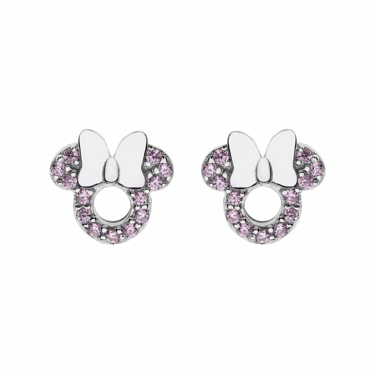 Disney Krásne strieborné náušnice Minnie Mouse ES00065RZPL-CS.