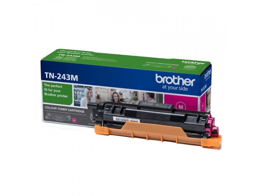 Brother TN-243M purpurový (magenta) originálny toner.
Originálny toner = záruka priamo od výrobcu tlačiarne
100 % použitie v tlačiarni - bezproblémové fungovanie s vašou tlačiarňou
Použitím originálnej náplne predlžujete životnosť tlačiarne
Osvedčená špičková kvalita - vysoko kvalitná a spoľahlivá tlač originálnou tlačovou kazetou od prvej do poslednej stránky
Trvalé a profesionálne výsledky tlače - dlhodobá udržateľnosť tlače
Kratšia prodleva pri tlači stránok
Garancia Vašej spokojnosti s použitím našej originálnej náplne
Zabezpečujeme bezplatnú recykláciu originálnych náplní
Zlyhanie náplne v menej ako 1% prípadov
Jednoduchá a rýchla výmena náplne

Kód výrobcu: TN243M