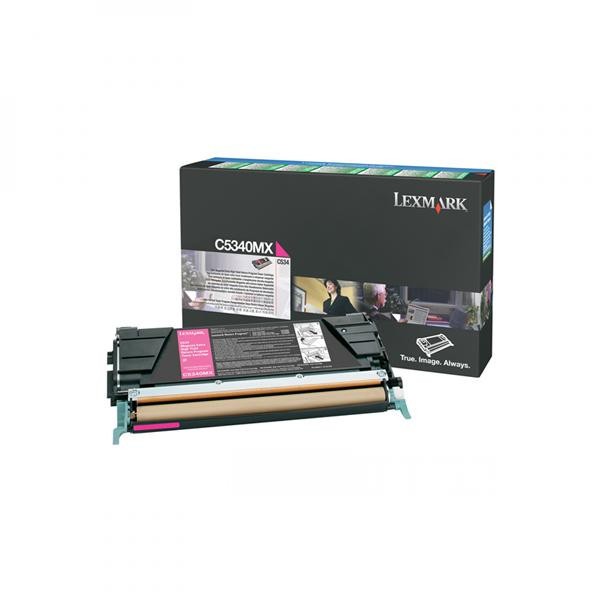 Lexmark C5340MX purpurový (magenta) originálny toner.
Originálny toner = záruka priamo od výrobcu tlačiarne
100 % použitie v tlačiarni - bezproblémové fungovanie s vašou tlačiarňou
Použitím originálnej náplne predlžujete životnosť tlačiarne
Osvedčená špičková kvalita - vysoko kvalitná a spoľahlivá tlač originálnou tlačovou kazetou od prvej do poslednej stránky
Trvalé a profesionálne výsledky tlače - dlhodobá udržateľnosť tlače
Kratšia prodleva pri tlači stránok
Garancia Vašej spokojnosti s použitím našej originálnej náplne
Zabezpečujeme bezplatnú recykláciu originálnych náplní
Zlyhanie náplne v menej ako 1% prípadov
Jednoduchá a rýchla výmena náplne

Kód výrobcu: C5340MX