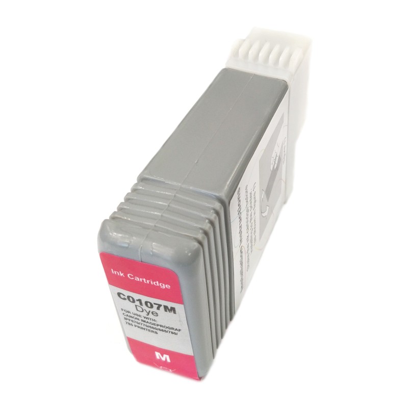 Canon PFI-107M 6707B001 purpurová (magenta) kompatibilná cartridge.
Cena kompatibilnej náplne pre tlačiarne Canon je nižšia ako u originálnej, ušetríte až 80% nákladov na tlač.


Alternatívna cartridge pre tlačiarne Canon vytlačí rovnaký alebo vyšší počet strán než originál, pri zachovaní rovnakej kvality – ostré rysy, sýte farby.


Garantujeme Vašu spokojnosť s použitím našej kompatibilnej cartridge.


Overené klientmi z Českej republiky aj Európskej únie.


Naši dodávatelia sú preverení rokmi skúseností a vyrábajú produkty podľa normy ISO 9001 a ISO 14001.

 Existuje mnoho výrobcov kompatibilných náplní, ale kvalita môže byť odlišná.