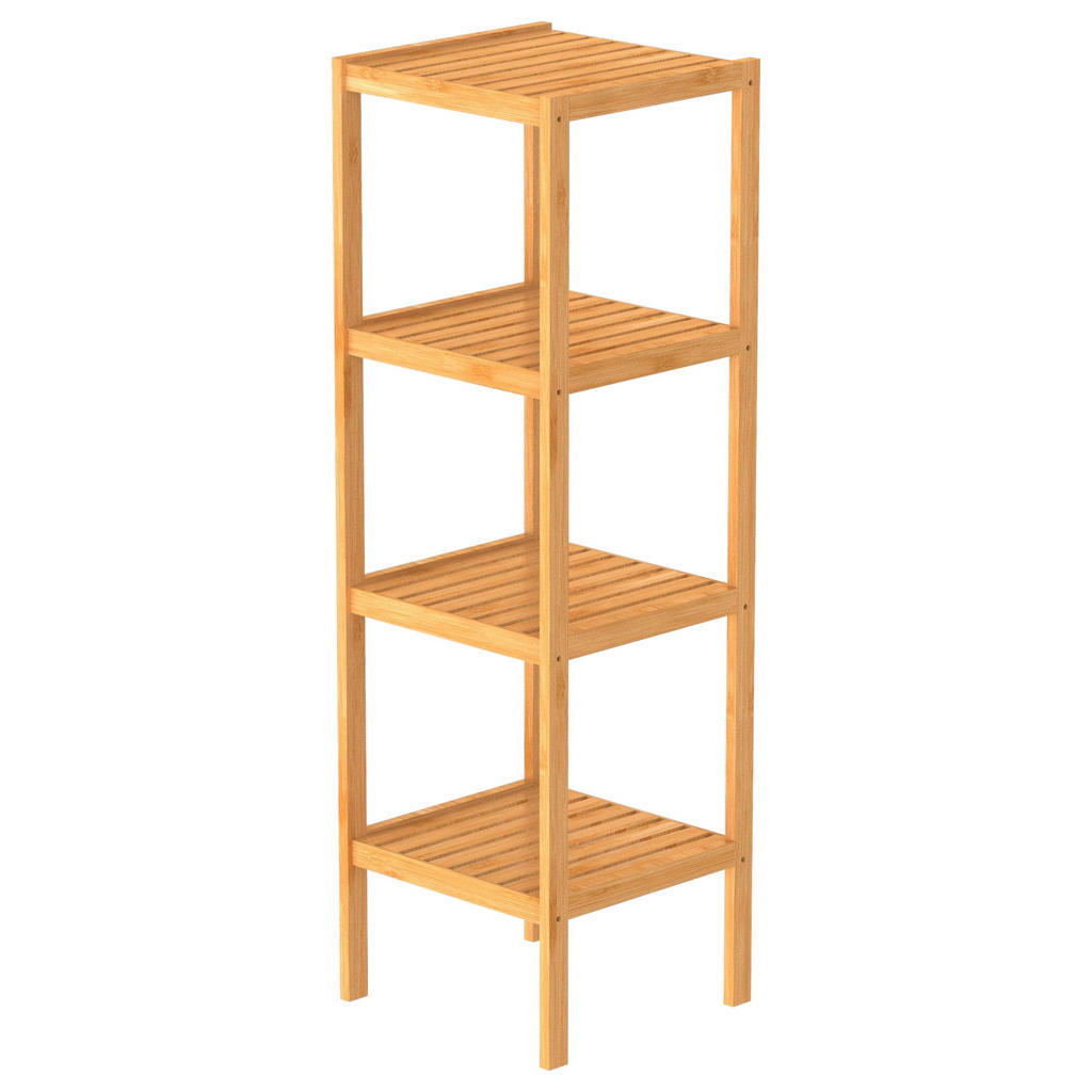 Carryhome REGÁL DO KÚPEĽNE, bambus, hnedá.