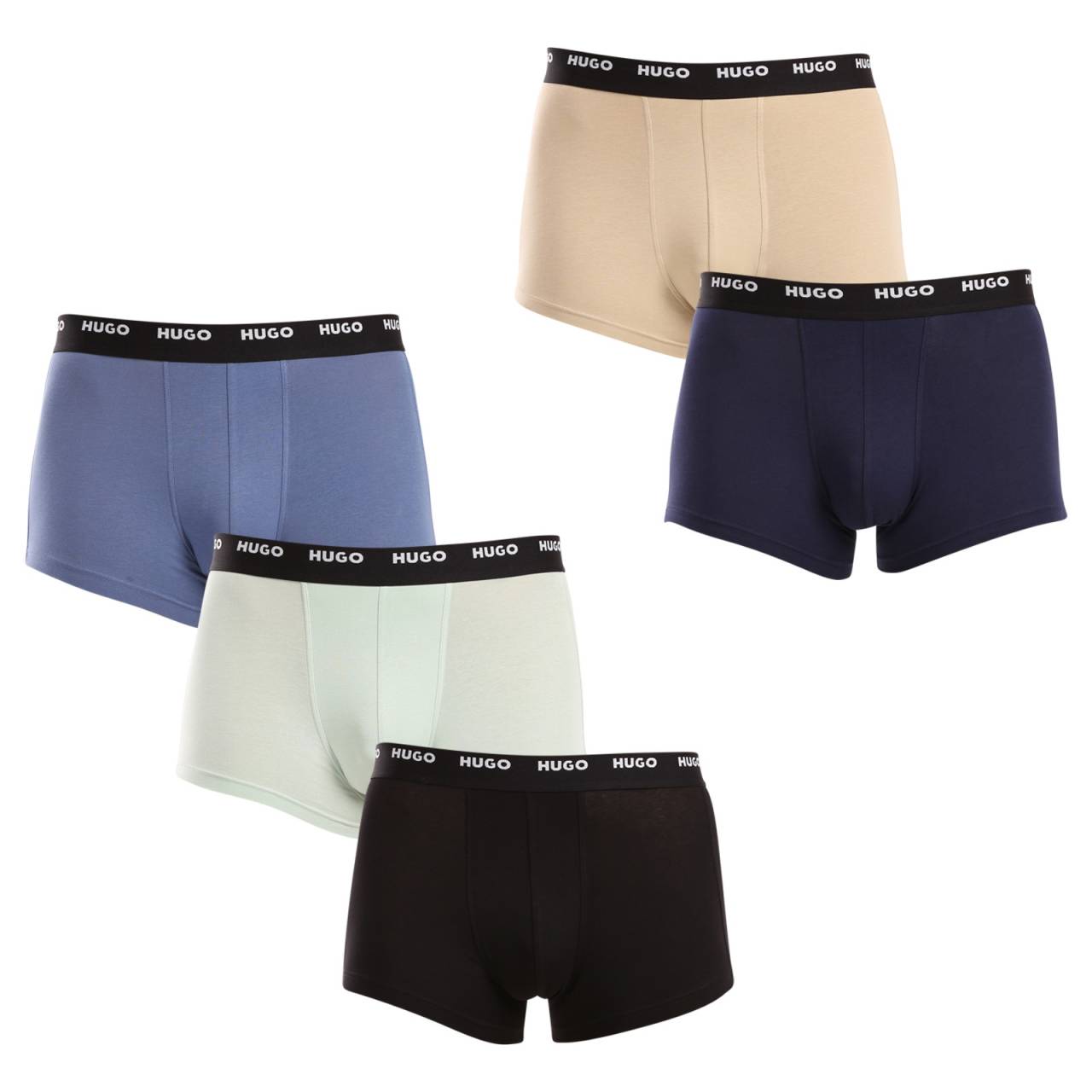 5PACK pánske boxerky HUGO viacfarebné (50479944 981) XXL, trenky.
Stavte na nadčasovú eleganciu a špičkový komfort s pánskymi boxerkami HUGO.
Materiál, ktorý vám dokonale padne
Kombinácia vysokokvalitnej bavlny s prímesou elastanu zaručuje optimálnu kombináciu pohodlia a pružnosti.
Štýl, ktorý hovorí sám za seba
Striedma farebnosť je vhodná pre všetkých mužov, ktorí nemajú radi módne výstrelky.
Prečo si zamilujete boxerky HUGO

Prvotriedny materiál v kombinácii bavlny a elastanu.
Elegantný dizajn v klasických farbách.
Kratšie nohavičky pre väčšie pohodlie.

Spodná bielizeň Hugo pre milovníkov pohodlia a luxusu
Značka spodnej bielizne Hugo patrí do rodiny odevov Hugo Boss a vyniká kvalitnými materiálmi a precíznym spracovaním.
Ako sa starať o boxerky HUGO
Aby vaše obľúbené boxerky dlho vydržali, odporúčame dodržiavať tieto tipy.

Pranie: Per je pri teplote 40 °C.
Sušenie: Boxerky môžeš sušiť v sušičke na šetrný program.
Žehlenie: Pokiaľ je potrebné, žehli ich naruby pri nižšej teplote.

Tip: Staňte sa expertom na údržbu spodnej bielizne vďaka radám v našom článku a doprajte svojim obľúbeným kúskom starostlivosť, ktorú si zaslúžia.