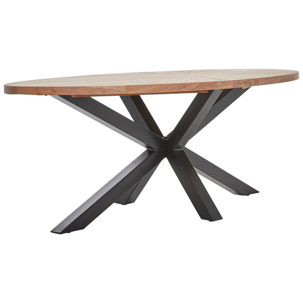 Livetastic JEDÁLENSKÝ STÔL, akácia, čierna, farba akácie, 200/100/76 cm.