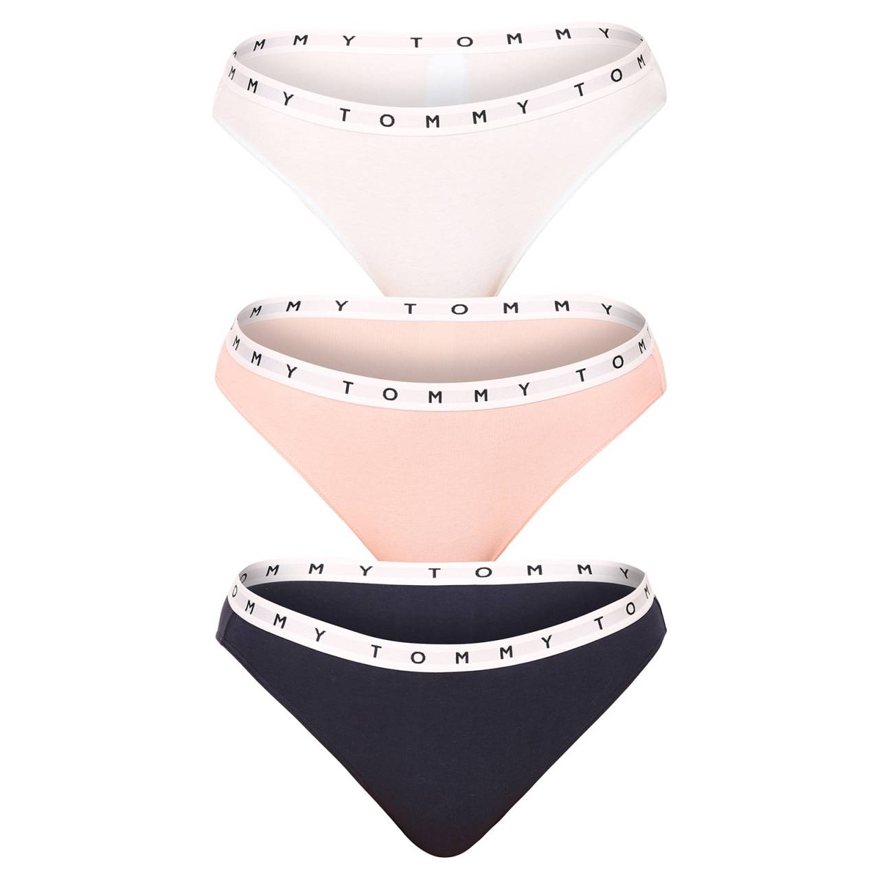 3PACK Damen Slips Tommy Hilfiger mehrfarbig (UW0UW03286 0TX) XL.
Gönnen Sie sich Komfort in einem ikonischen Design, das Ihr Selbstbewusstsein stärkt.
Angenehmes Material für ganztägigen Komfort
Das Grundmaterial dieser Hose besteht aus hochwertiger Baumwolle, die weich auf der Haut liegt, atmungsaktiv ist und auch bei ganztägigem Tragen für Komfort sorgt.
Modernes Design, das zu Ihnen passt
Das minimalistische Design passt in jede Garderobe und unterstreicht Ihren einzigartigen Stil.
Was Sie an Tommy Hilfiger Hosen lieben

Erstklassige Qualität von einer kultigen Marke.
Weiches, leichtes und flexibles Material.
Elegantes Design für einen schlanken und sportlichen Look.

Tommy Hilfiger ist eine Marke für alle modernen Frauen
Tommy Hilfiger Unterwäsche steht für die perfekte Harmonie zwischen klassischen und modernen Looks.
Wie man sein Höschen pflegt
Damit Ihr Lieblingsslip so lange wie neu bleibt, empfehlen wir Ihnen, diese Pflegehinweise zu beachten.

Waschen: Waschen bei einer Temperatur von höchstens 30 °C.
Trocknen: Nicht im Wäschetrockner trocknen - das Elastan könnte schrumpfen oder beschädigt werden.
Bügeln: Ja, aber nur bei geringer Hitze und mit der Innenseite nach außen, um die Oberfläche oder den Aufdruck auf dem Gummi nicht zu beschädigen.

Tip: Ihre Lieblingsunterwäsche hat eine sanfte Behandlung verdient.