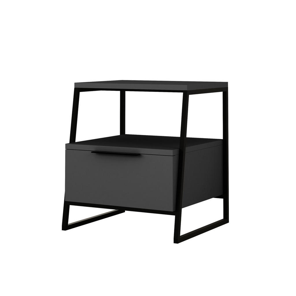 Livetastic PRÍRUČNÝ STOLÍK, antracitová.