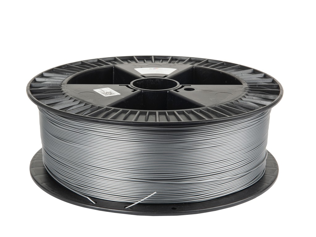 Spectrum 80696 3D filament, PCTG Premium, 1,75mm, 2000g, SILVER STEEL.
Filament Spectrum Premium PCTG je vynikajúcou alternatívou k PET-G, ktorý je vo svete 3D tlače dobre známy.
Vlastnosti materiálu

Teplotná odolnosť HDT – 76 °C
vyššia rázová pevnosť ako u PET-G Premium
vyššia priehľadnosť ako Premium PET-G (platí pre transparentné farby).
ľahká tlač, spracovanie a konečná úprava
chemická odolnosť
vysoká rozmerová presnosť tlačených dielov
hydrofóbny, bez zápachu
vynikajúci tlačový povrch



Aplikácie

vizuálne a funkčné prototypovanie
testovanie vhodnosti
konceptuálne modely
výrobné nástroje