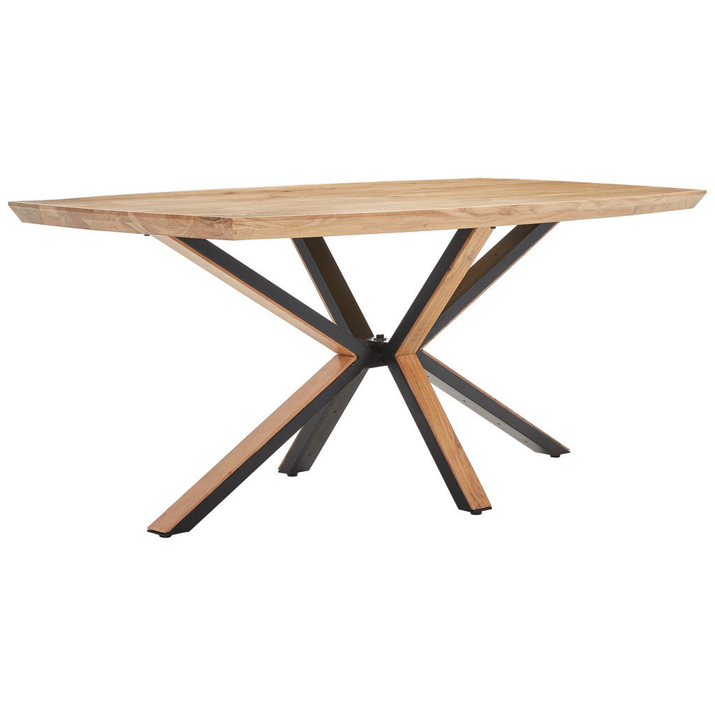Livetastic JEDÁLENSKÝ STÔL, akácia, čierna, farba akácie, 180/100/76 cm.